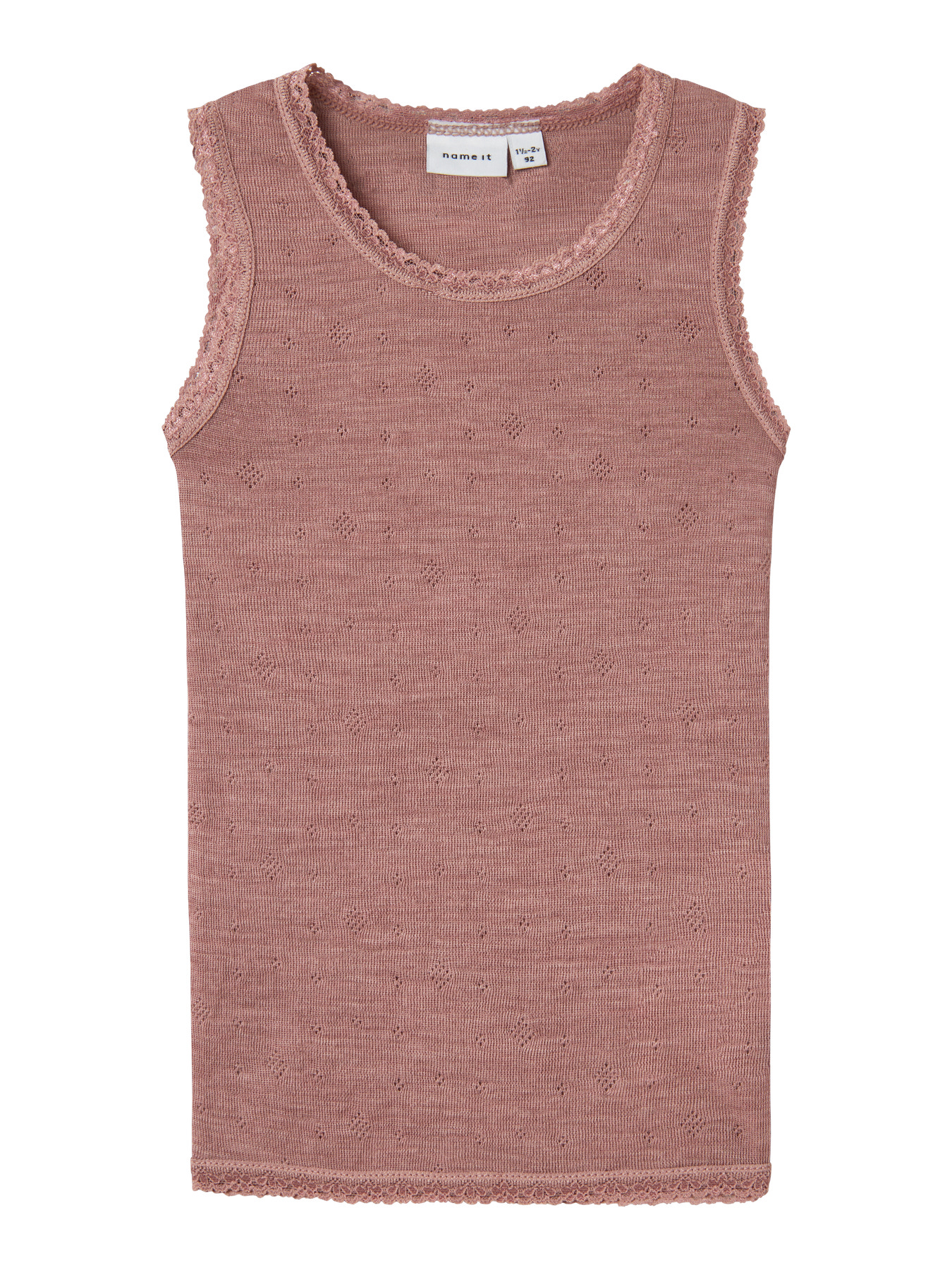 Name It Merinould Tank Top Wang Antler - Blød Undertøj