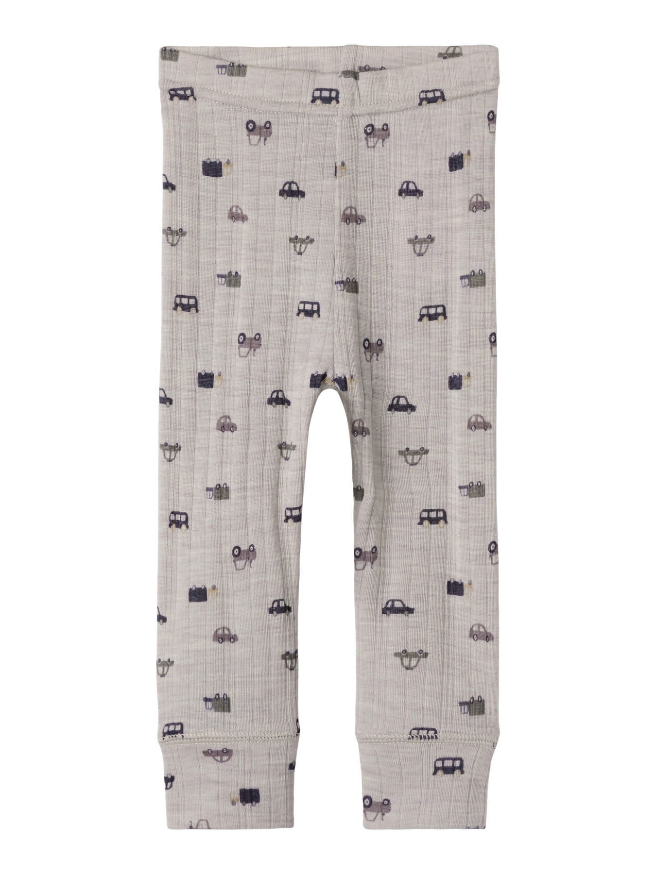 Uld Leggings med Bilprint fra Name It - Merinould