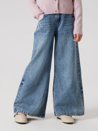 Name It Wide Jeans Skater Bella - Blå Denim Tilbud!