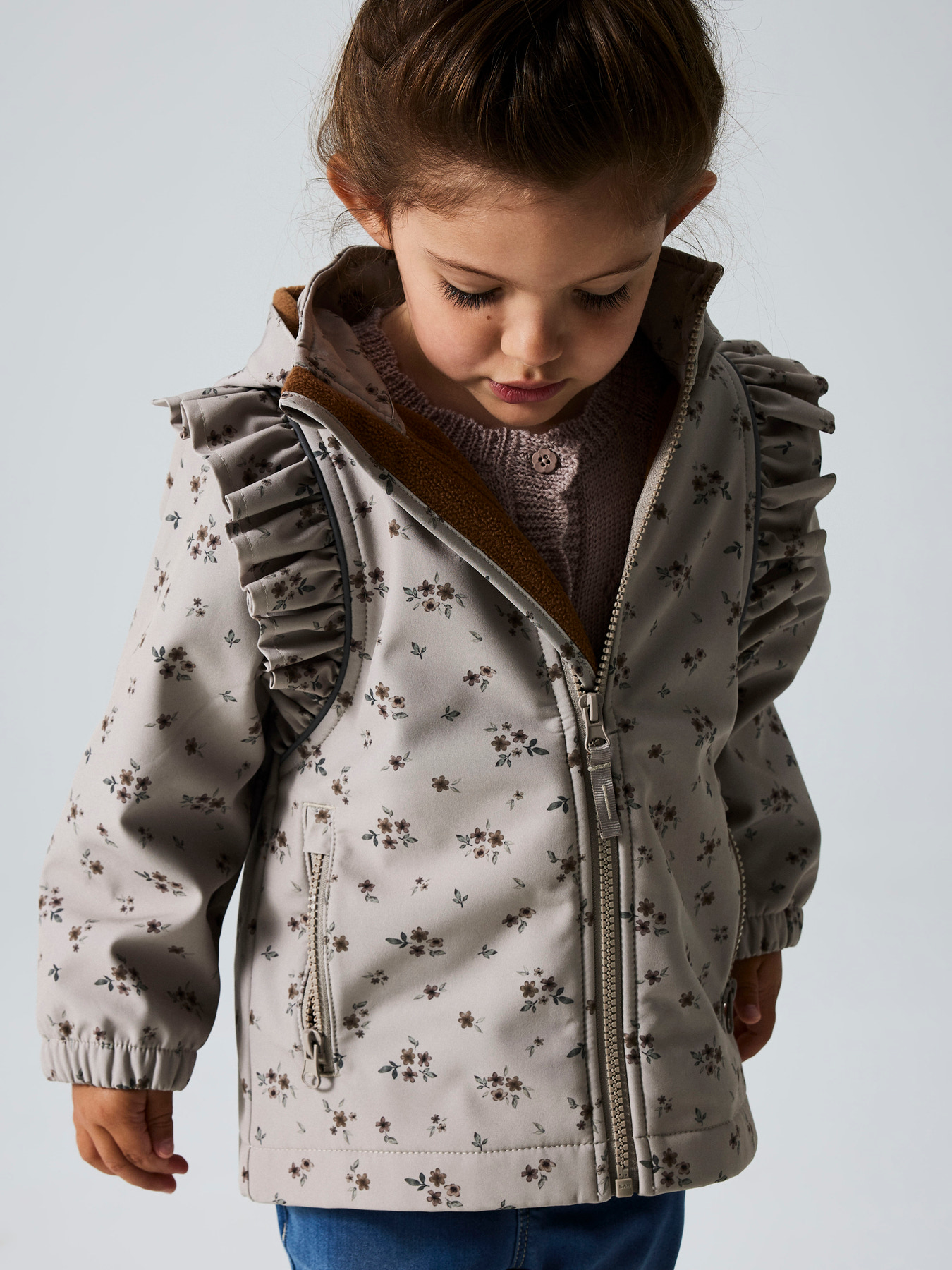 Name It Softshell Jakke Alfa Frill i Cashmere Beige