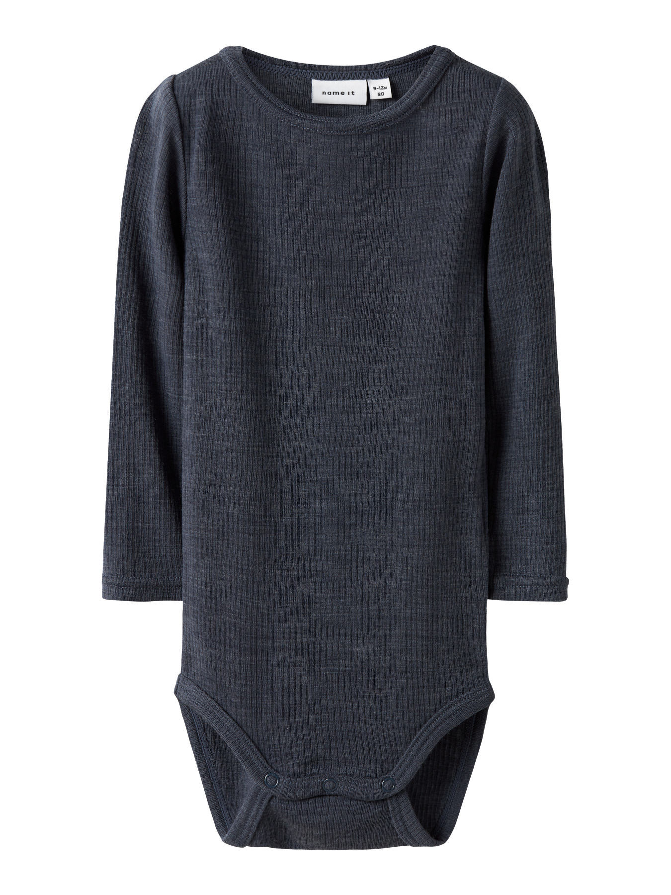 Langærmet Uld Body i Ombre Blå fra Name It - Tilbud!