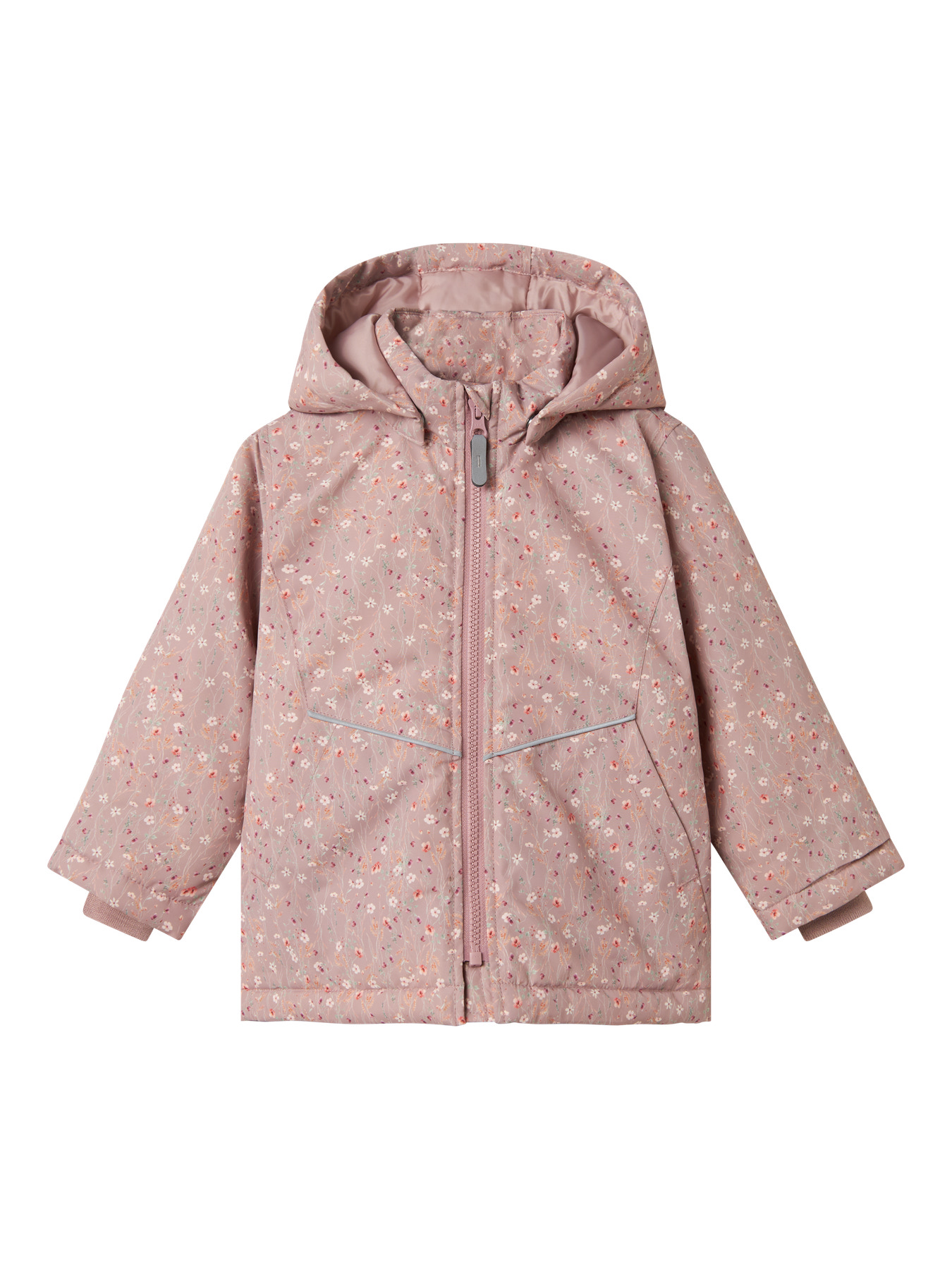 Name It Jakke Maxi i Woodrose med Blomster - Fantastisk Tilbud!