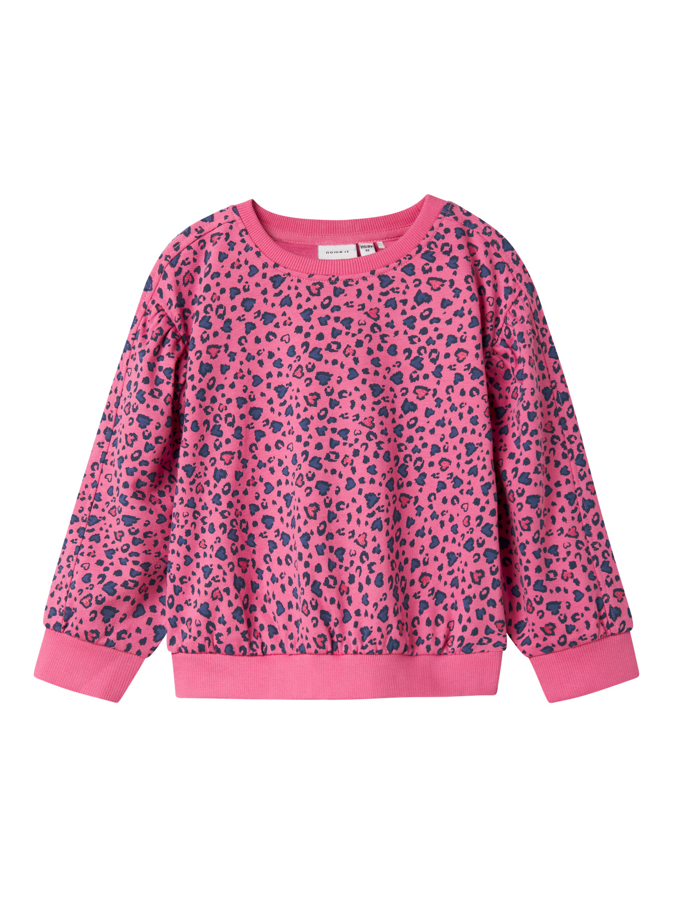 Sej pink leopardprint sweatshirt fra Name It