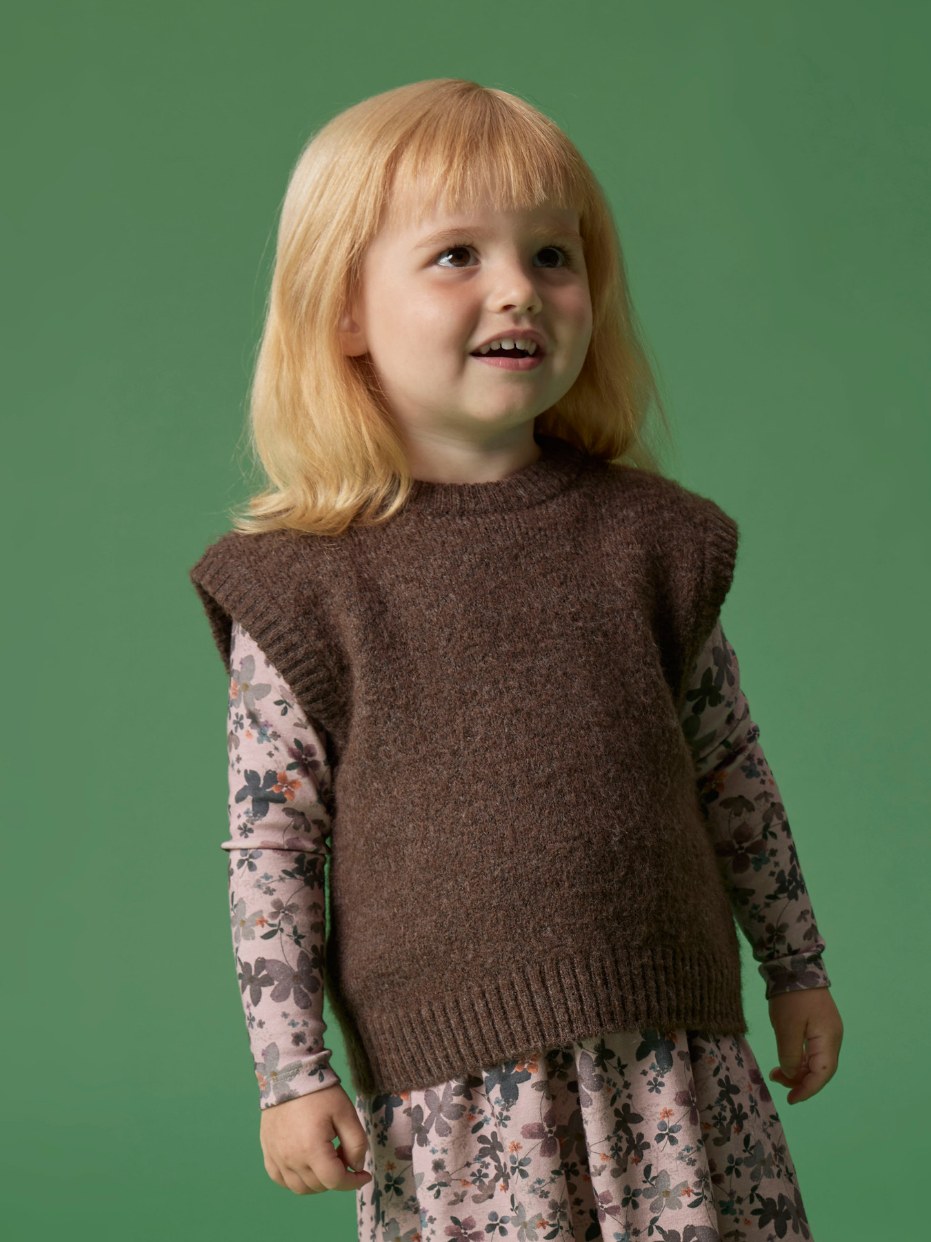 Name It Strikket Vest Neifyly i Peppercorn - Sødt Design