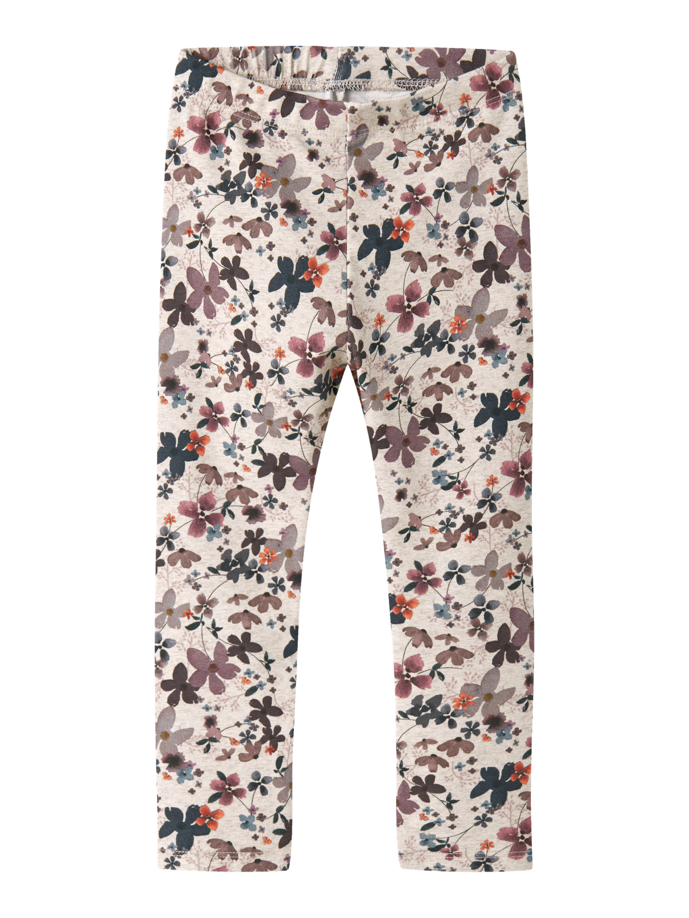 Søde Leggings i Blomsterprint fra Name It - Rosa Beige