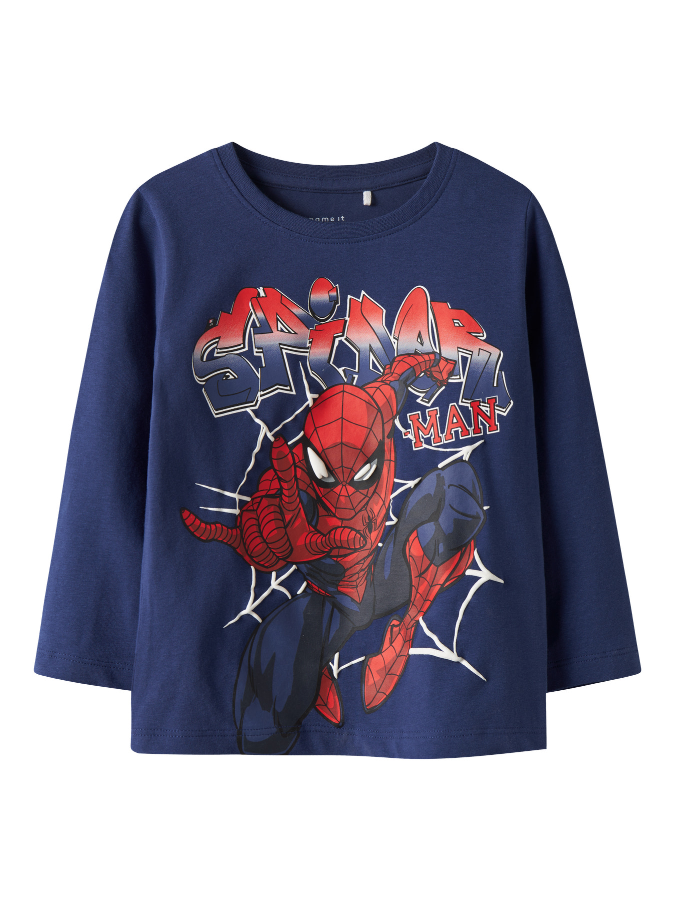 Sej Spider-Man bluse til drenge - Blå design!