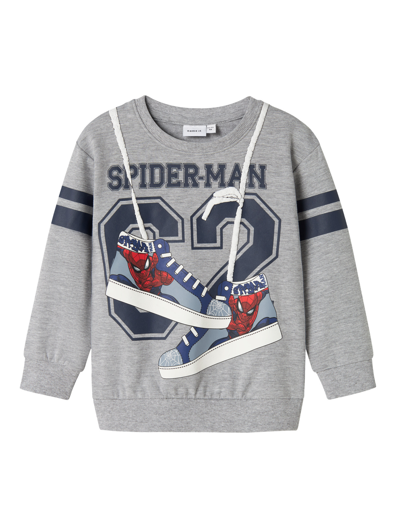 Sej Spider-Man Sweatshirt i Grå Melange til Drenge