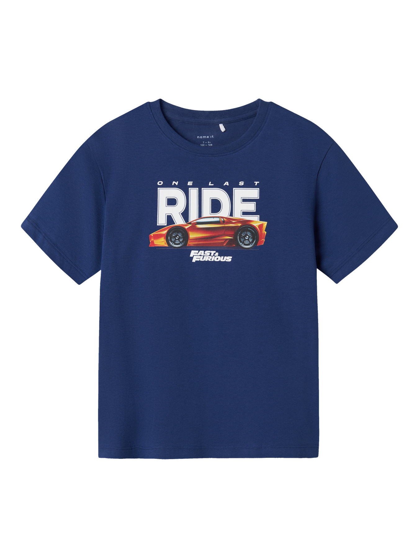 Name It T-shirt Alon Blueprint – Blå Bil Design til Drenge