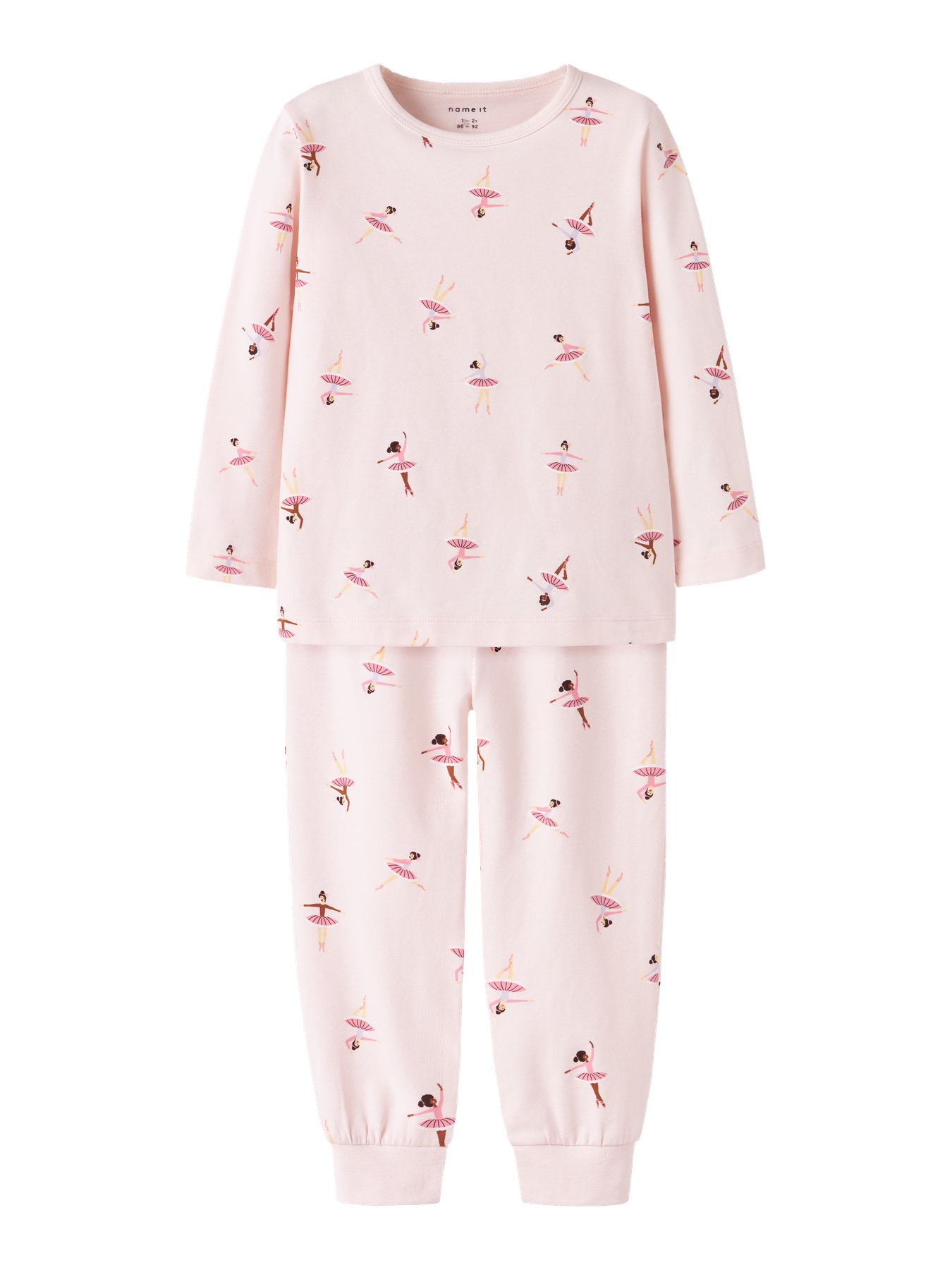 Sødt Natsæt med Ballerina Motiver i Rosa fra Name It