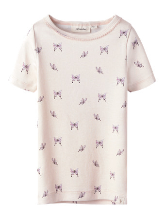 Lil Atelier T-shirt Gayo Sig med sommerfugleprint