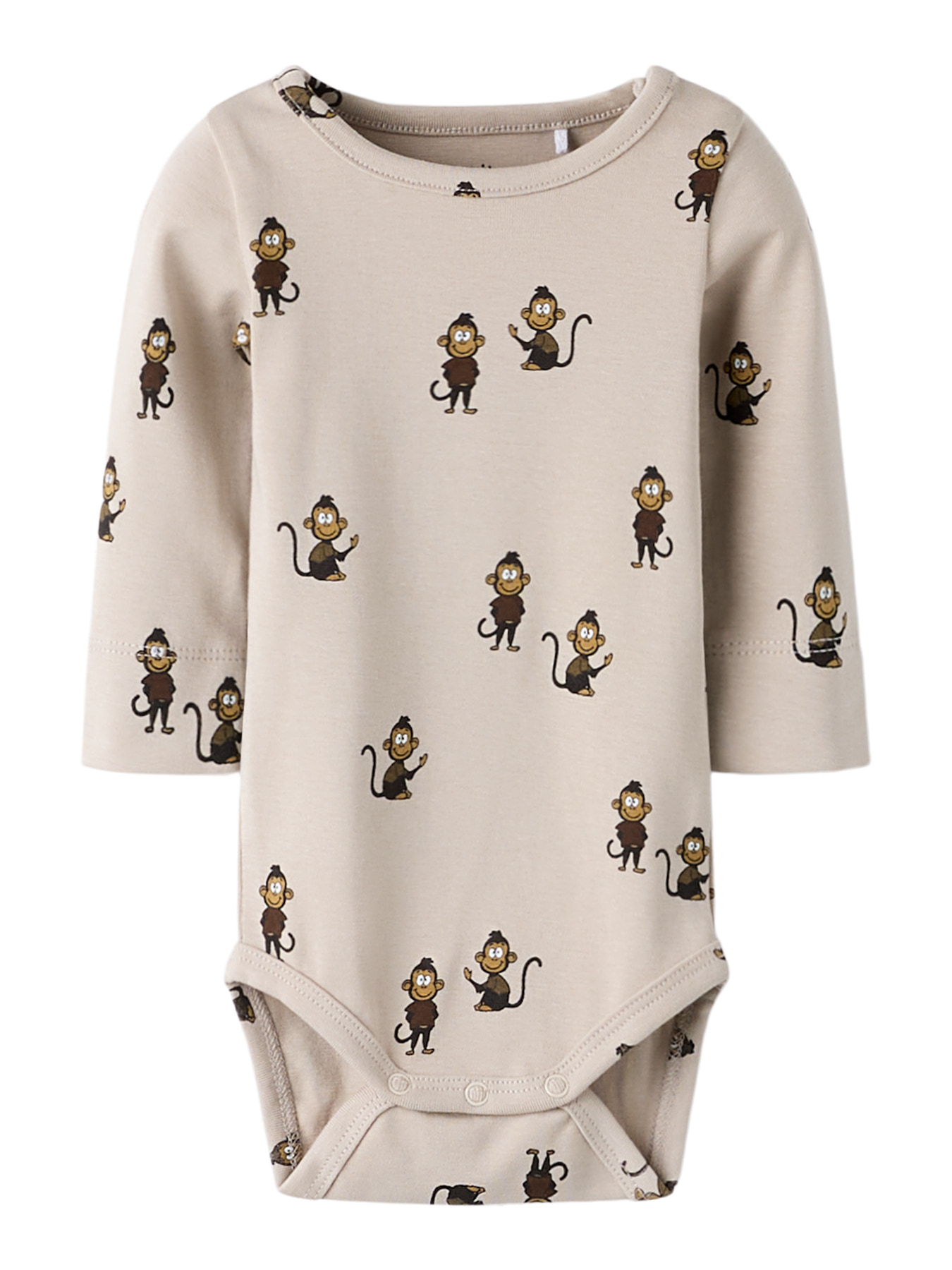 Sød Name It Body Nilsson med Aber i Beige Farve
