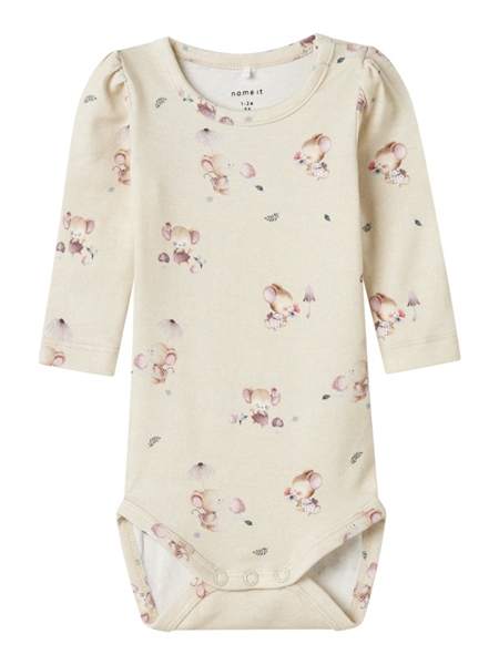 Name It Body Latia Peyote Melange - Pige Body med Mønster