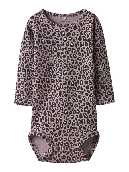 Sødt Leo Print Body til Piger - Name It Leoana Lilac