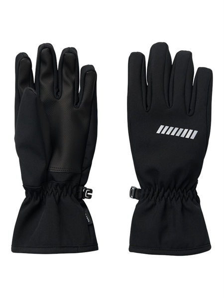 Name It Softshell Handsker Alfa - Sort, Vindtætte & Åndbare
