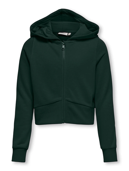Only Kids Zip Hoodie Bella Scarab - Cool hoodie til piger
