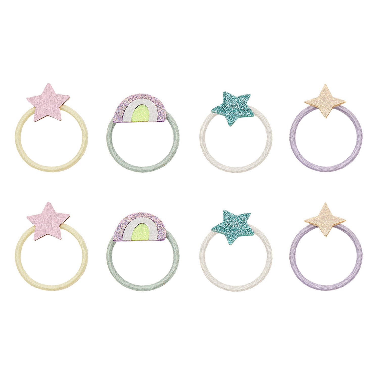 Mimi   Lula   Hårelastikker - Mini Rainbow And Star My Little Unicorn