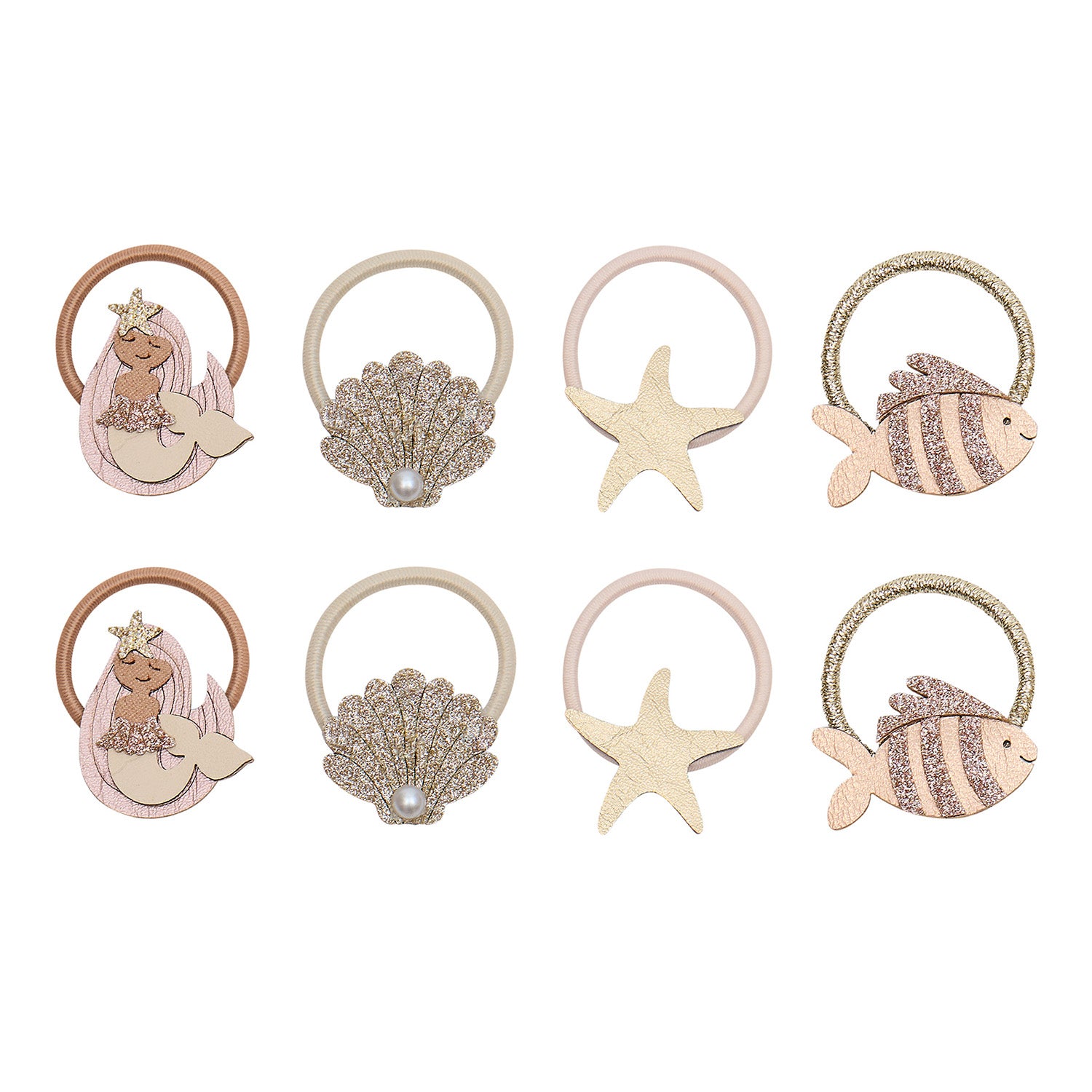 Mimi   Lula   Hårelastikker - Mini Mermaid Oceal Pearl