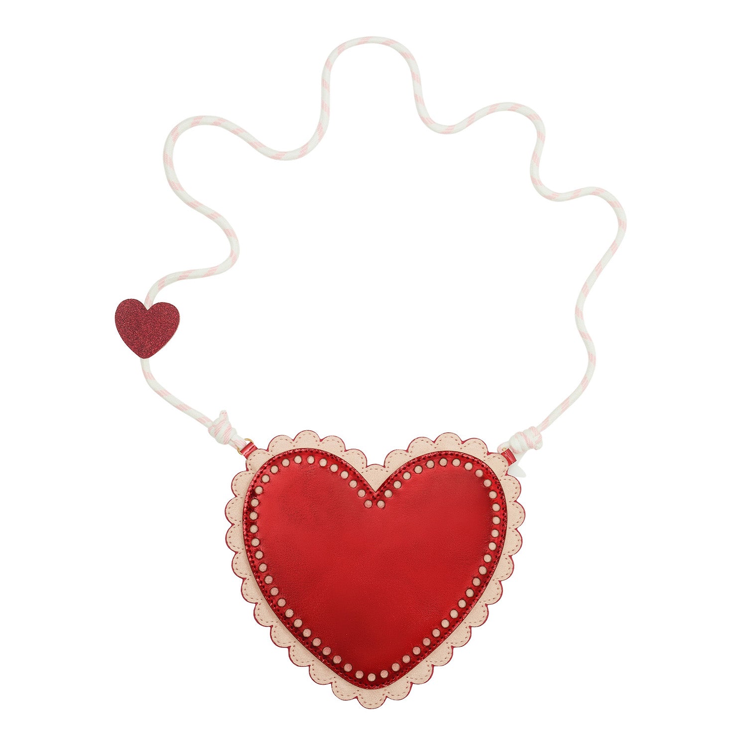 Mimi   Lula Skuldertaske - Scalloped Heart Valentines