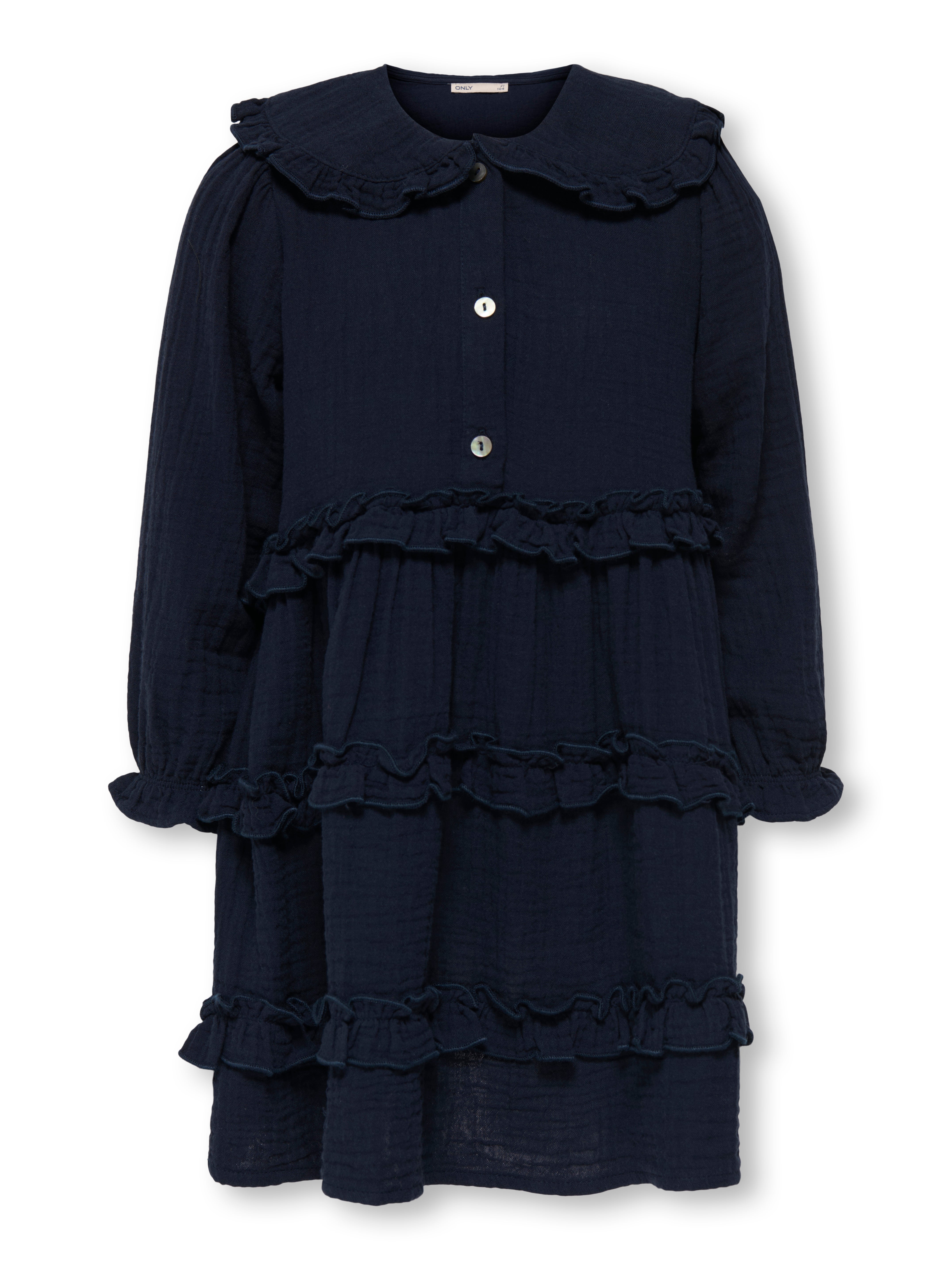 Only Mini Thyra Kjole - Nattehimmel - Økologisk Elegance