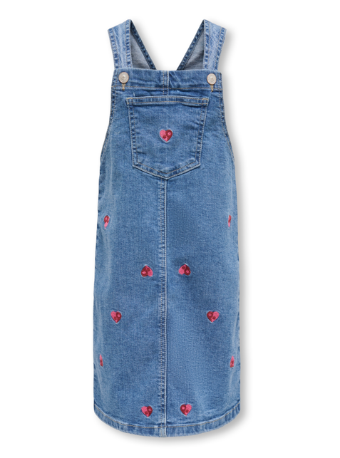 Only Mini Klara Hjerte Kjole – Lys Blå Denim Tilbud!