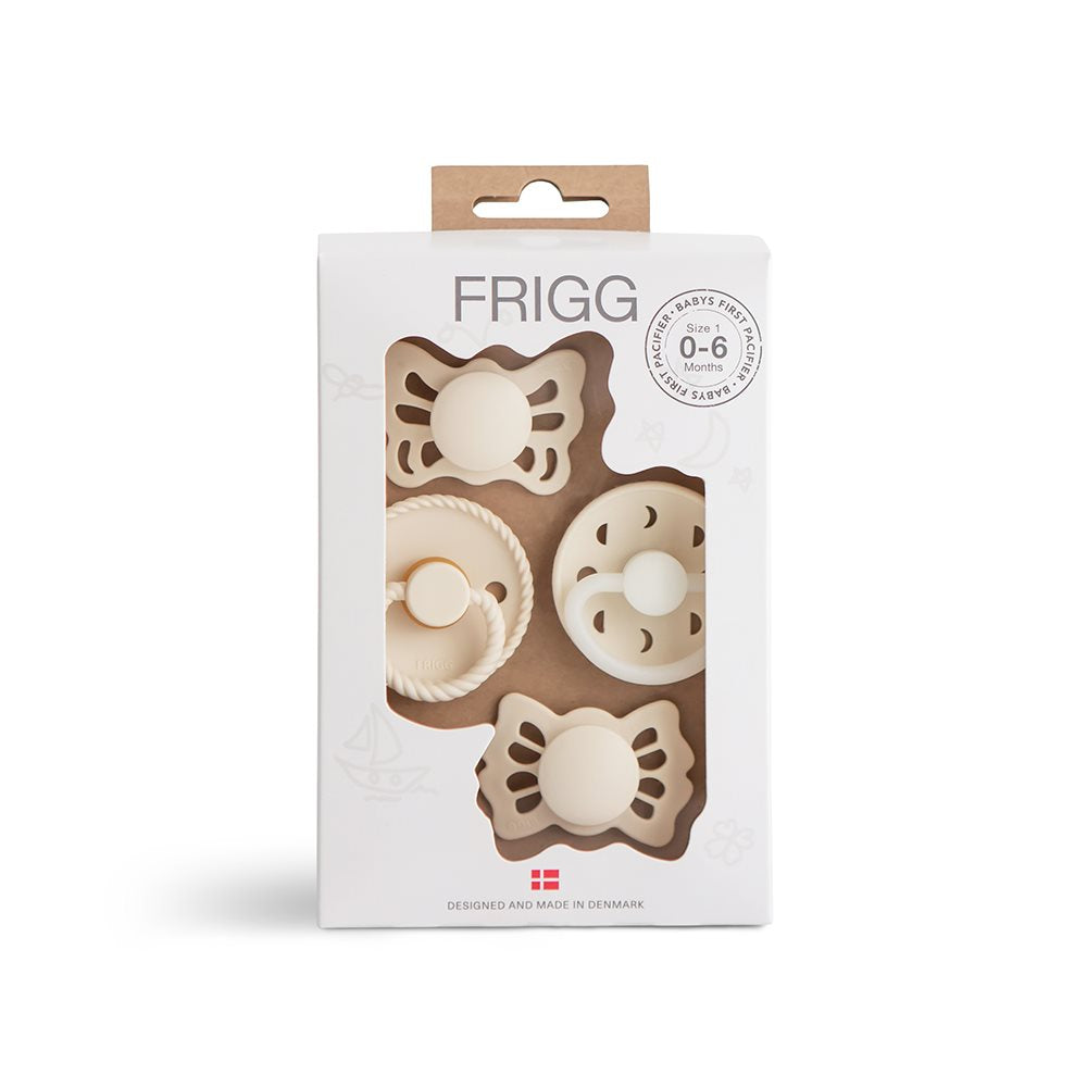 Frigg Babys Første Sut 4-Pak – Moonlight Sailing Creme