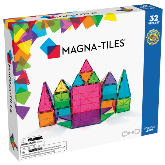 Magna-Tiles Magnetisk Legetøj – 32 Dele til Kreativ Leg