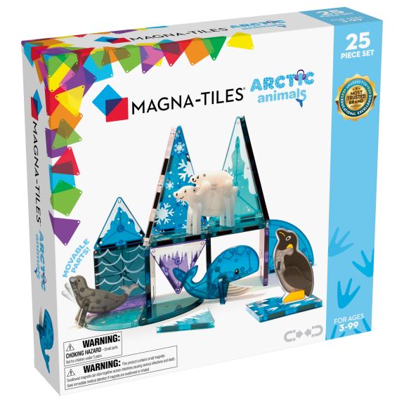 Magna-Tiles Magnetisk Legetøj – Arktiske Dyr - 25 Dele