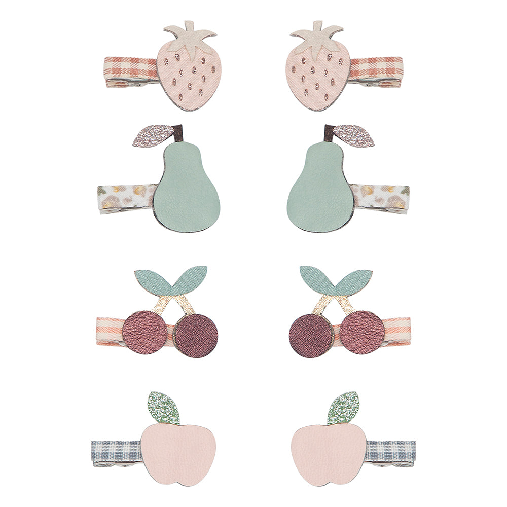 Mimi & Lula Hårclips – Mini Frugt Tulip, 8 stk. til børn