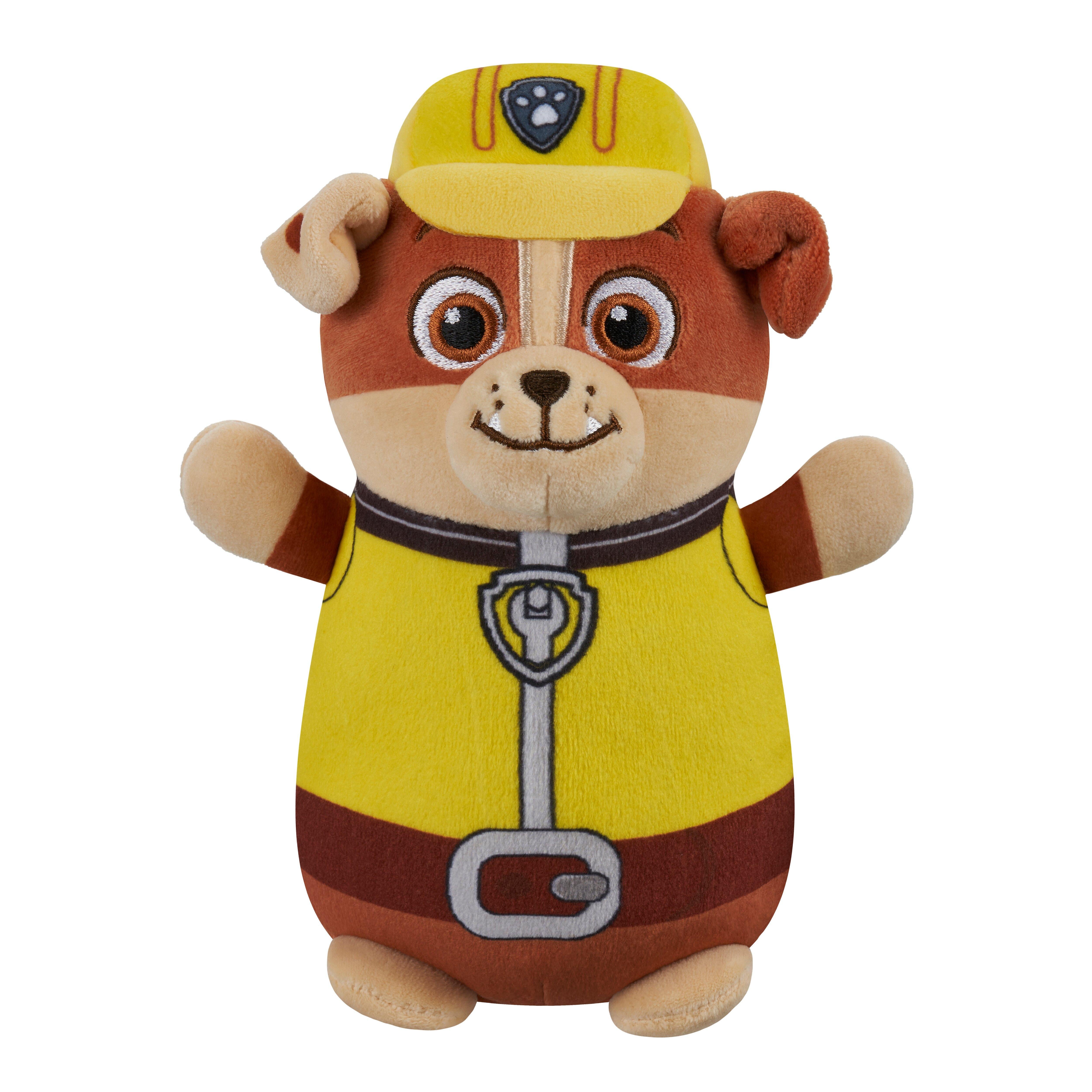 Squishmallows Hugmees Paw Patrol Bamse – Rubble 25 cm