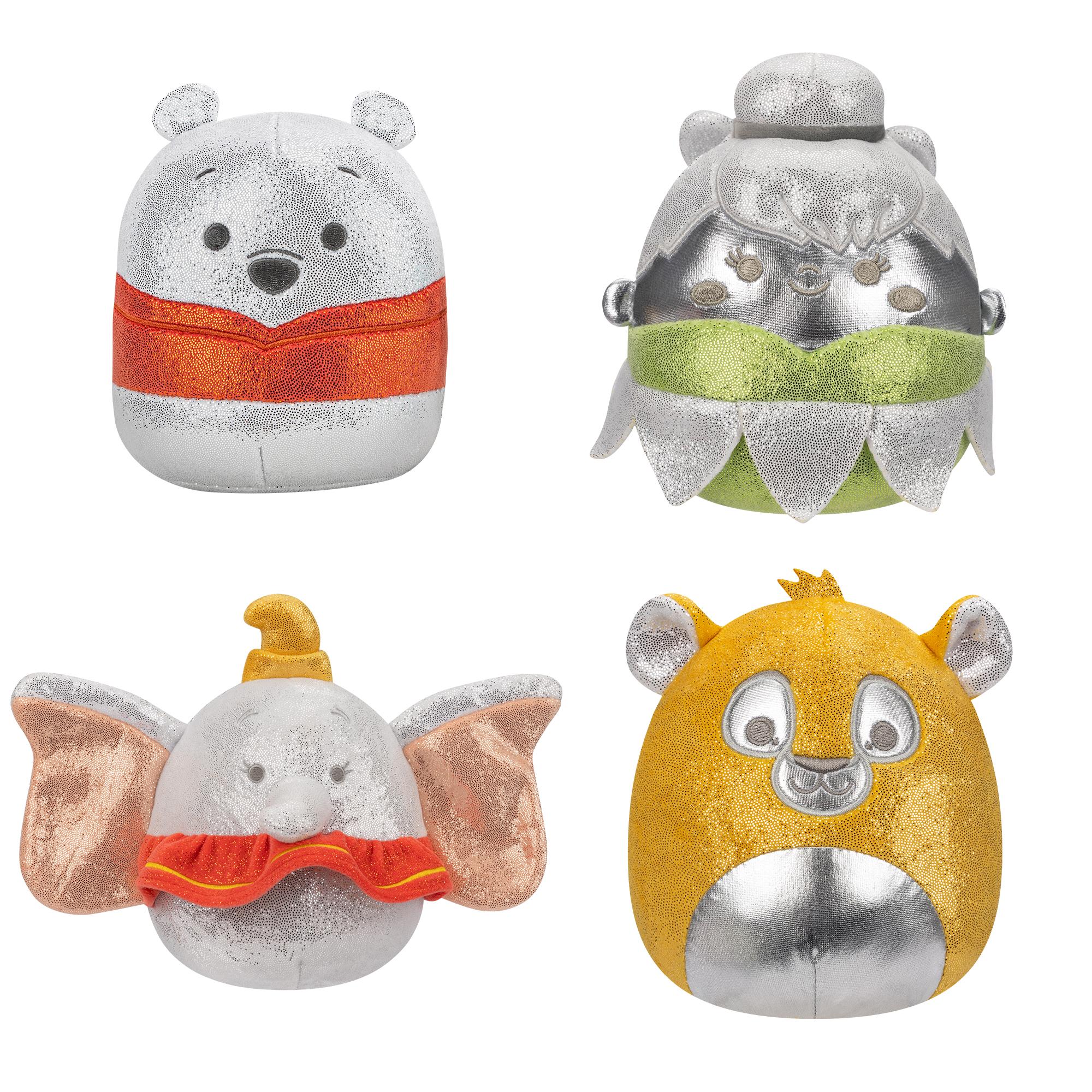 Squishmallows Disney 4-Pak – Krammedyr til Disney Fans