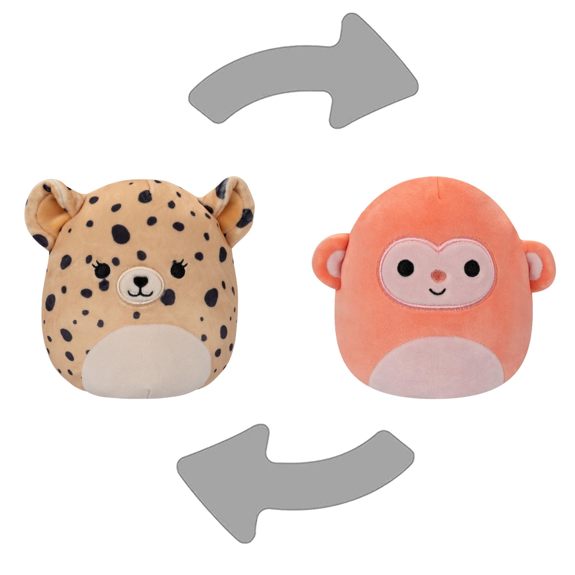 Squishmallows Flip A Mallow – Cheetah/Abel Krammedyr 2 i 1