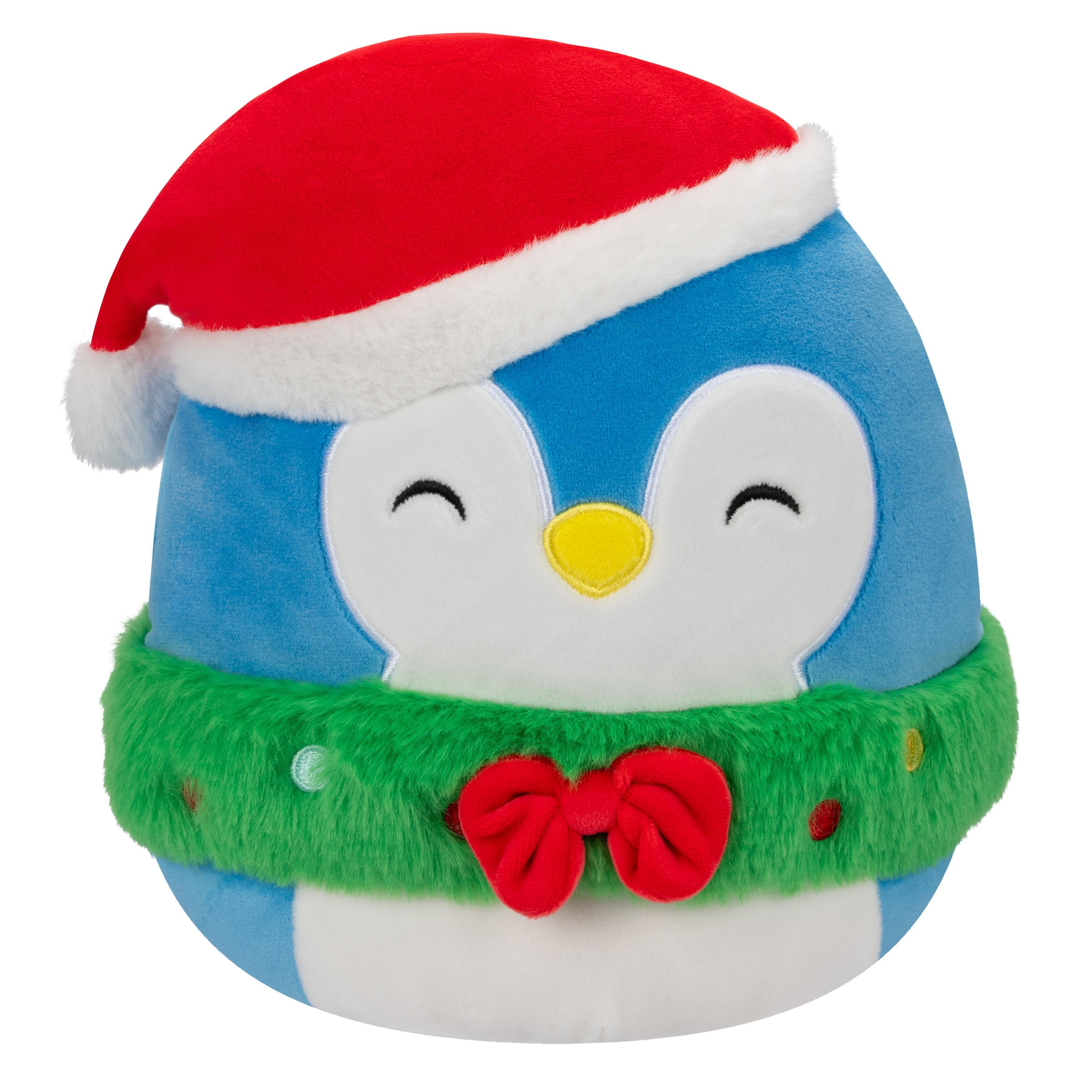 Squishmallows – Puff Pingvin med Nissehue 19 cm Krammedyr
