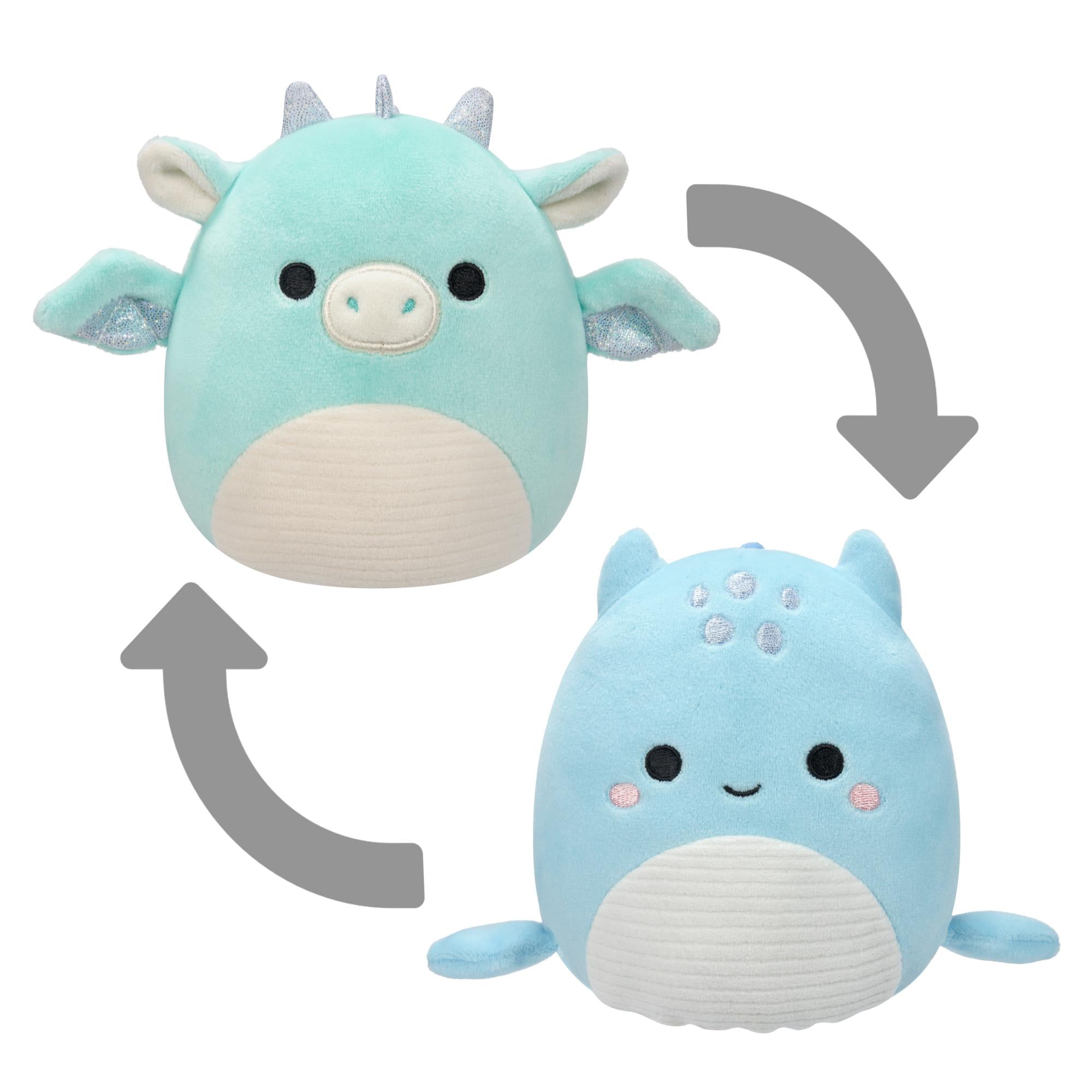 Squishmallows - Flip A Mallow Miles & Lune Krammedyr 13 cm