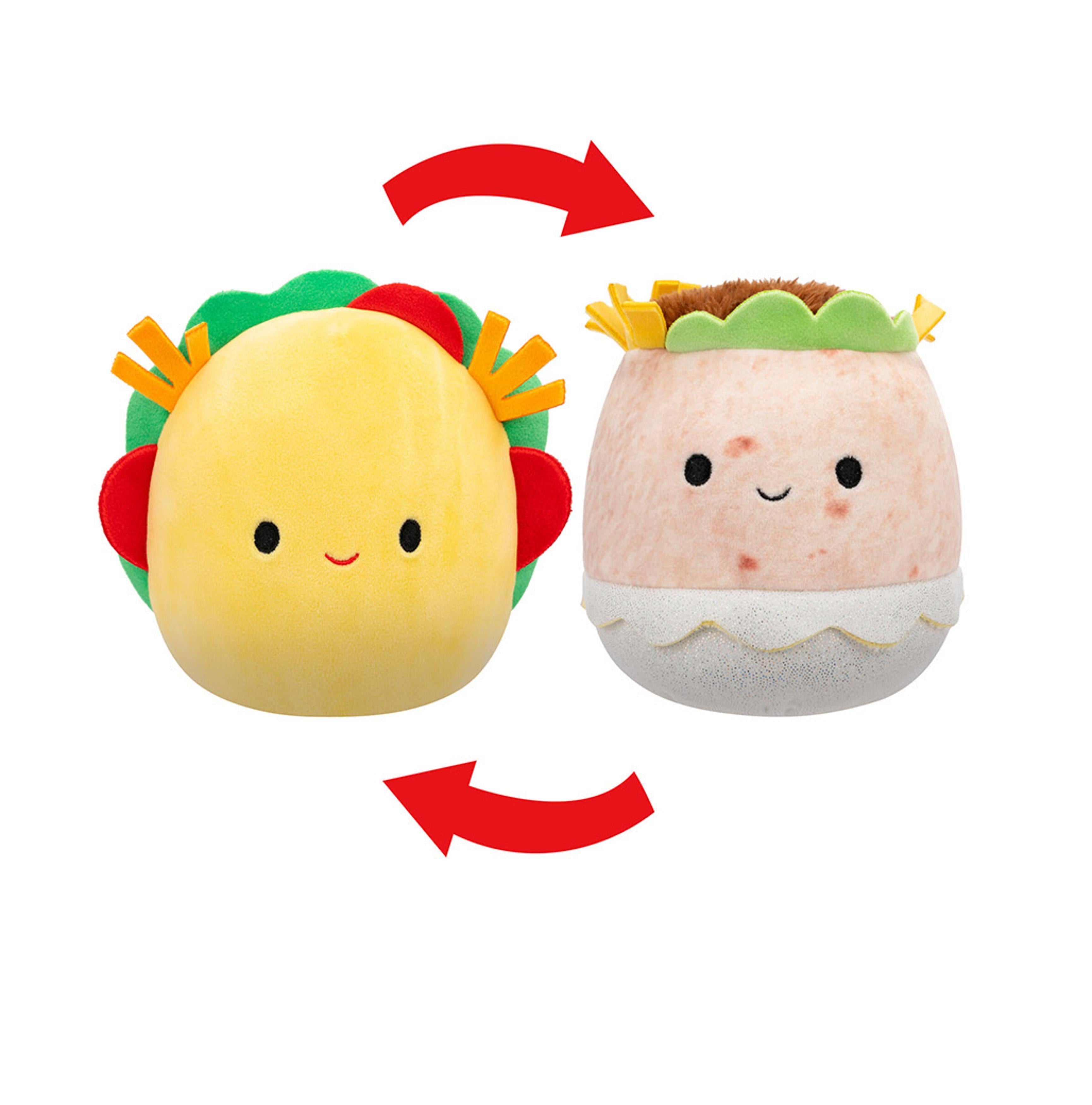 Squishmallows Flip A Mallow – Tex Taco & Bernardo Burrito 13 cm