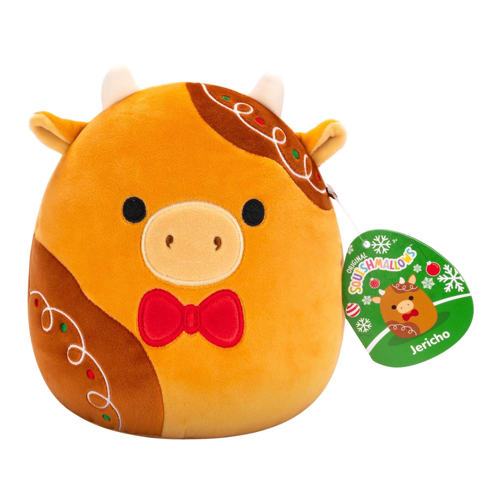 Squishmallows Jericho Ingefærkage Ko 19 cm – Juletilbud!