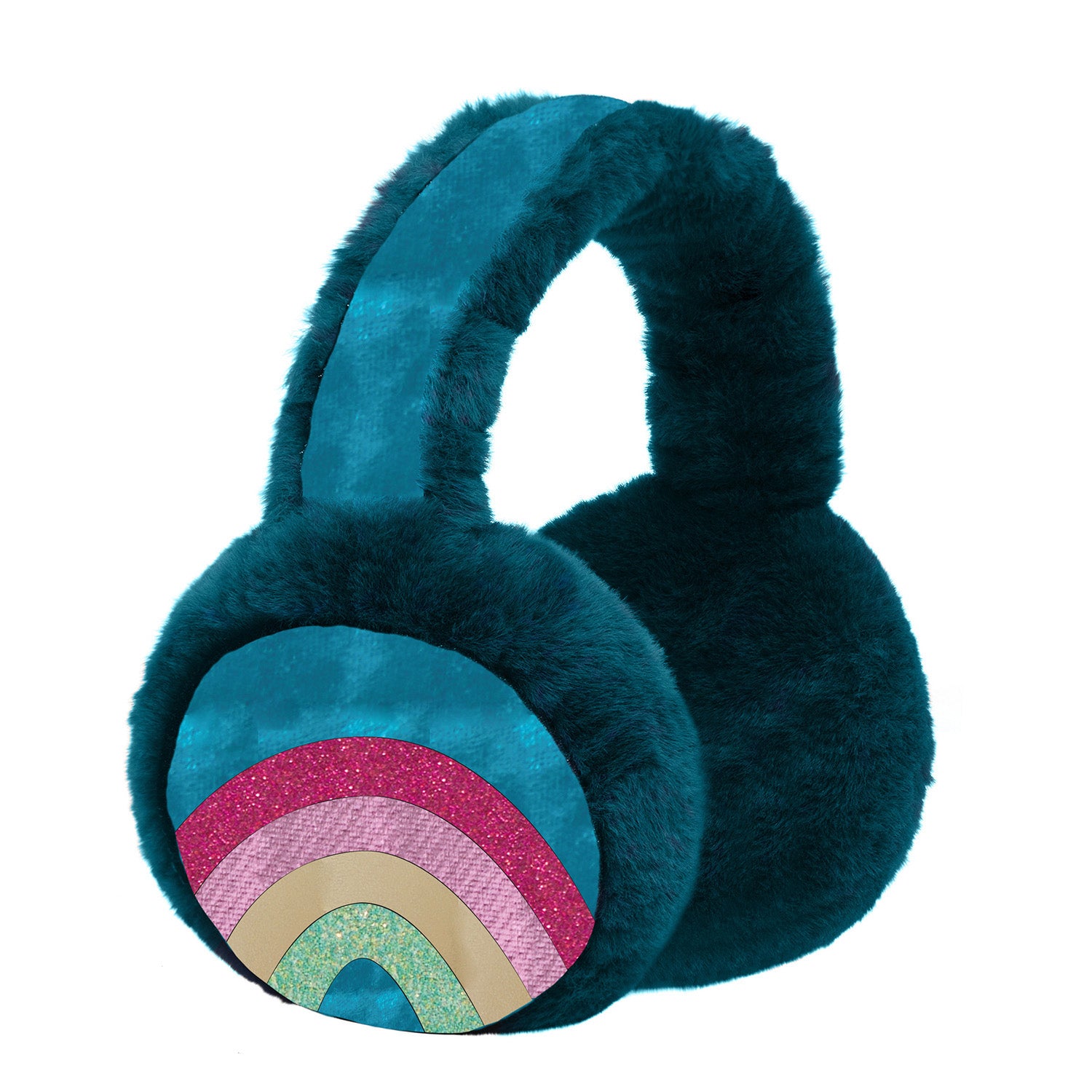 Mimi & Lula Ørevarmere – Teal Rainbow til Børn 3-8 År