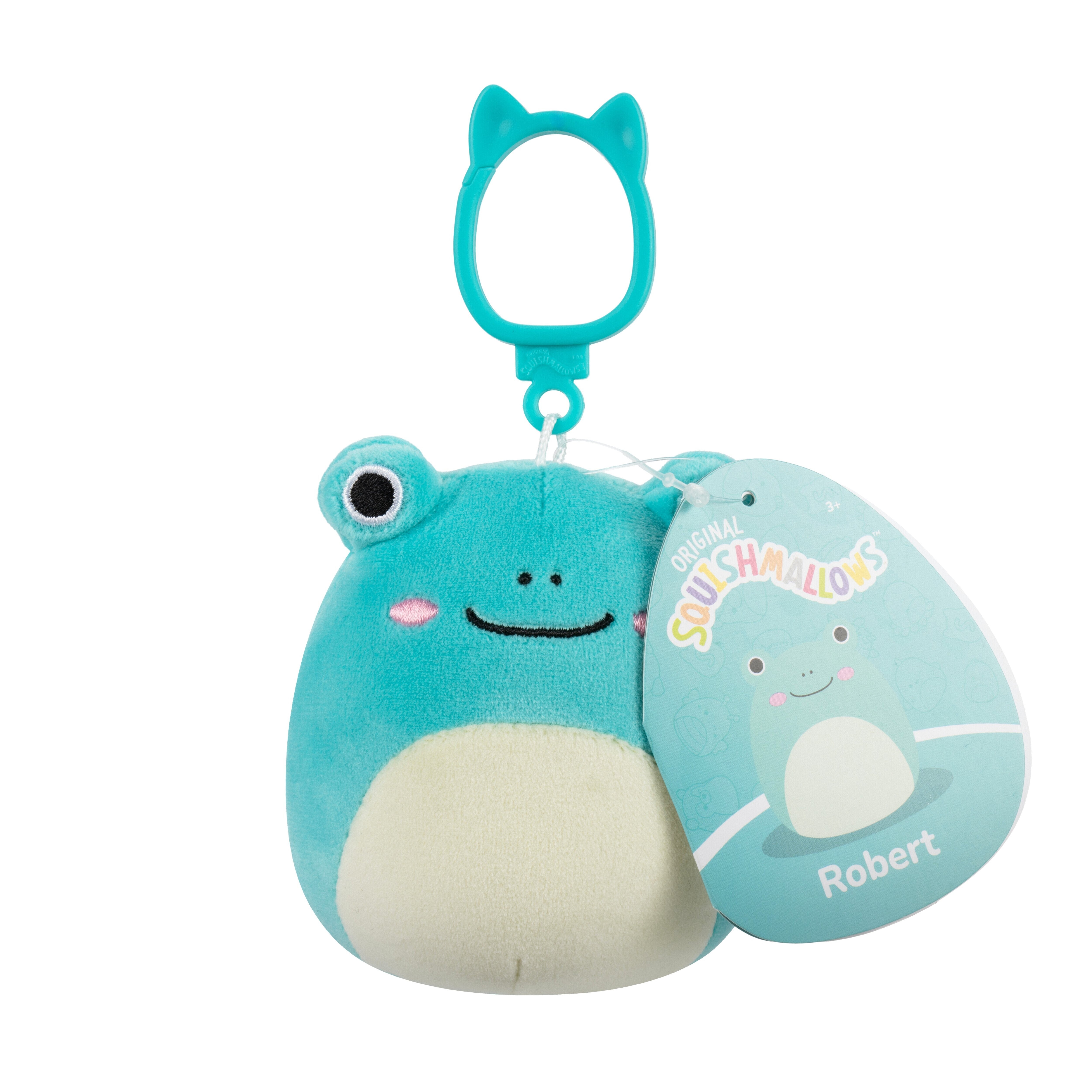 Squishmallows Bamse -   Cm - Robert Frog - Clip On