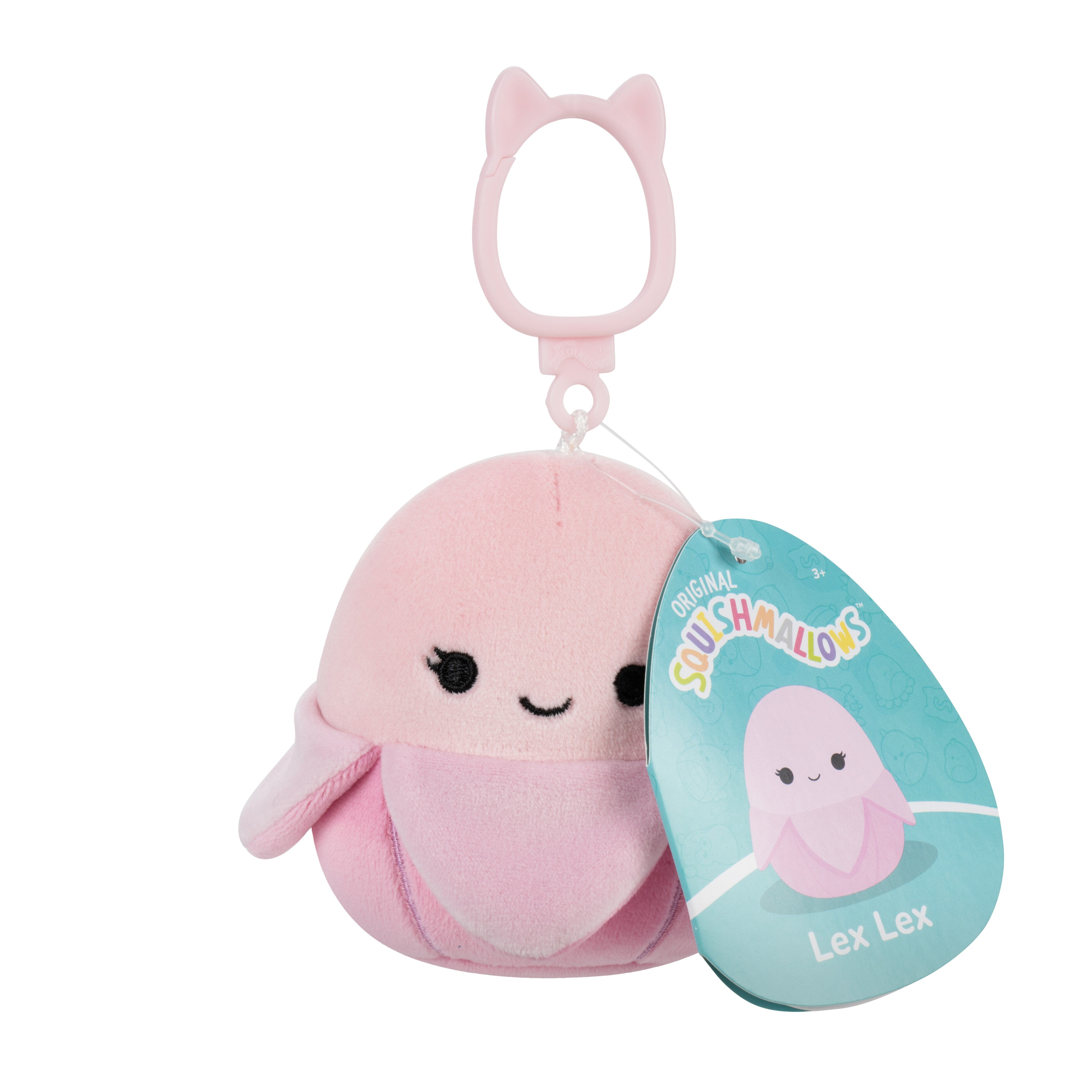 Squishmallows Bamse -   Cm - Lex Lex Pastel Pink Banana - Clip On