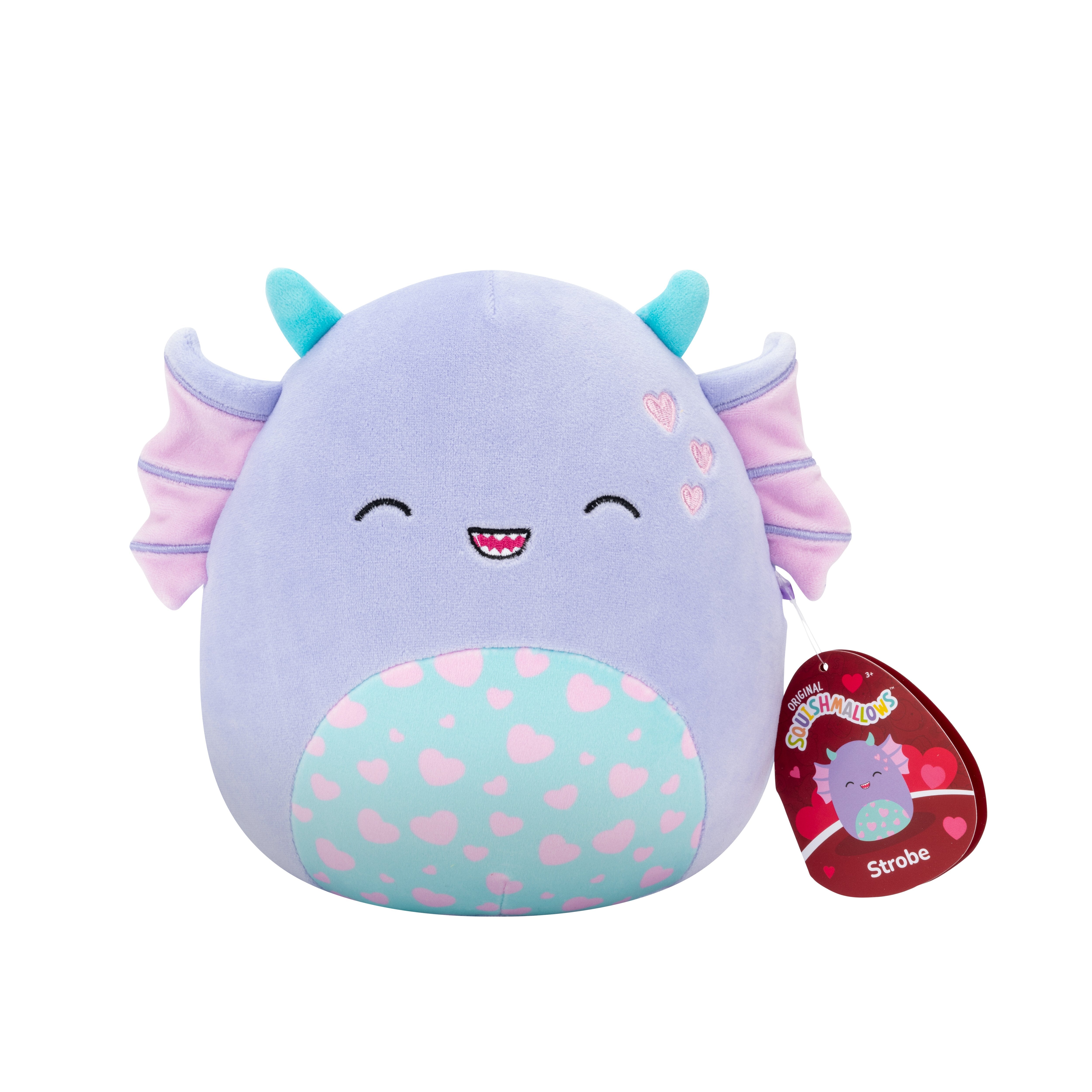 Krammevenlig Squishmallow - Strobe Sumpmonster 19 cm