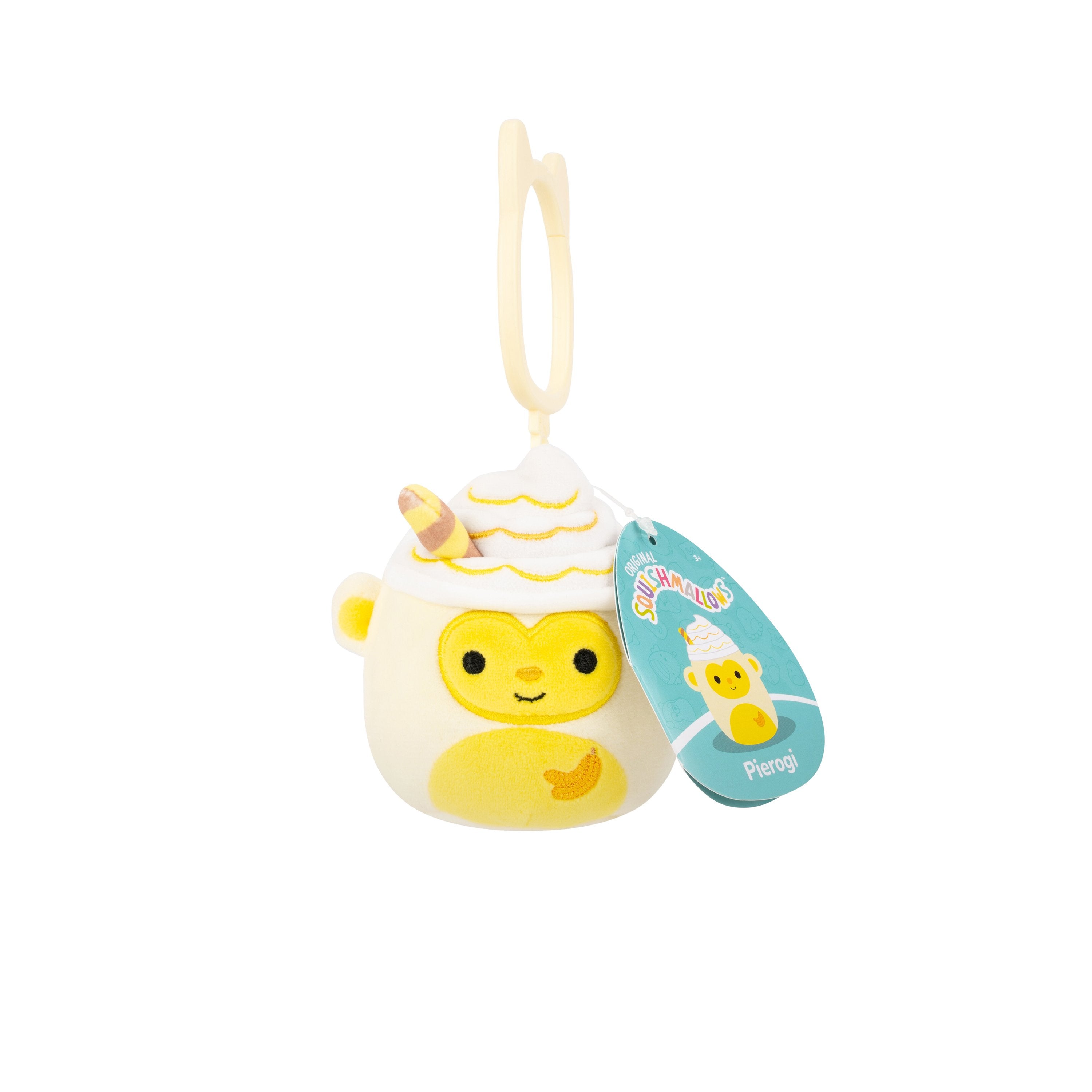 Squishmallows Clip On - Pierogi Nøgleringsbamse til Samlingen