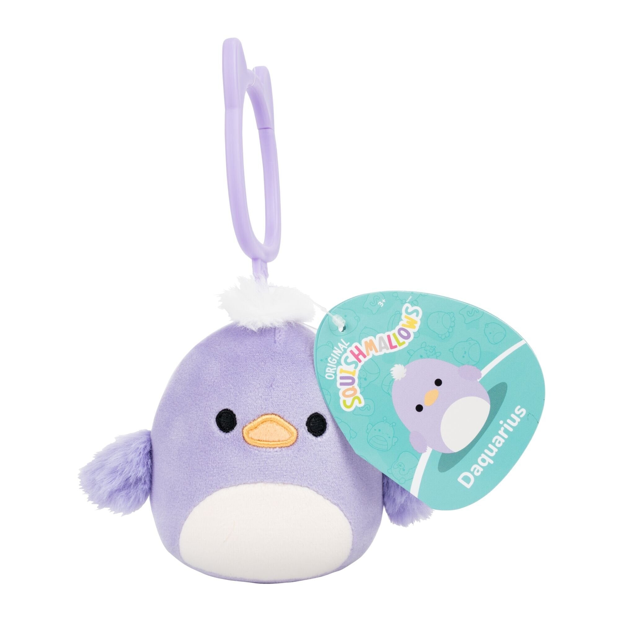 Squishmallows Bamse -   Cm - Daquarius Duck - Clip On