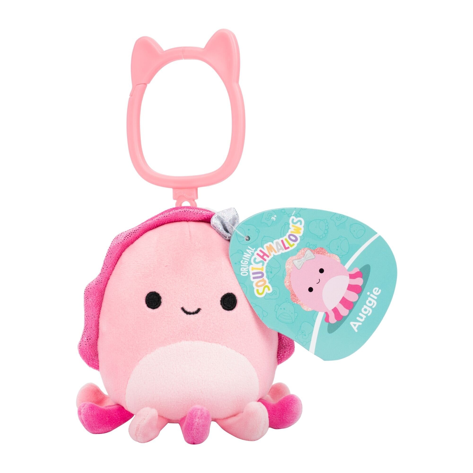 Squishmallows Bamse -   Cm - Auggie Cuttlefish - Clip On