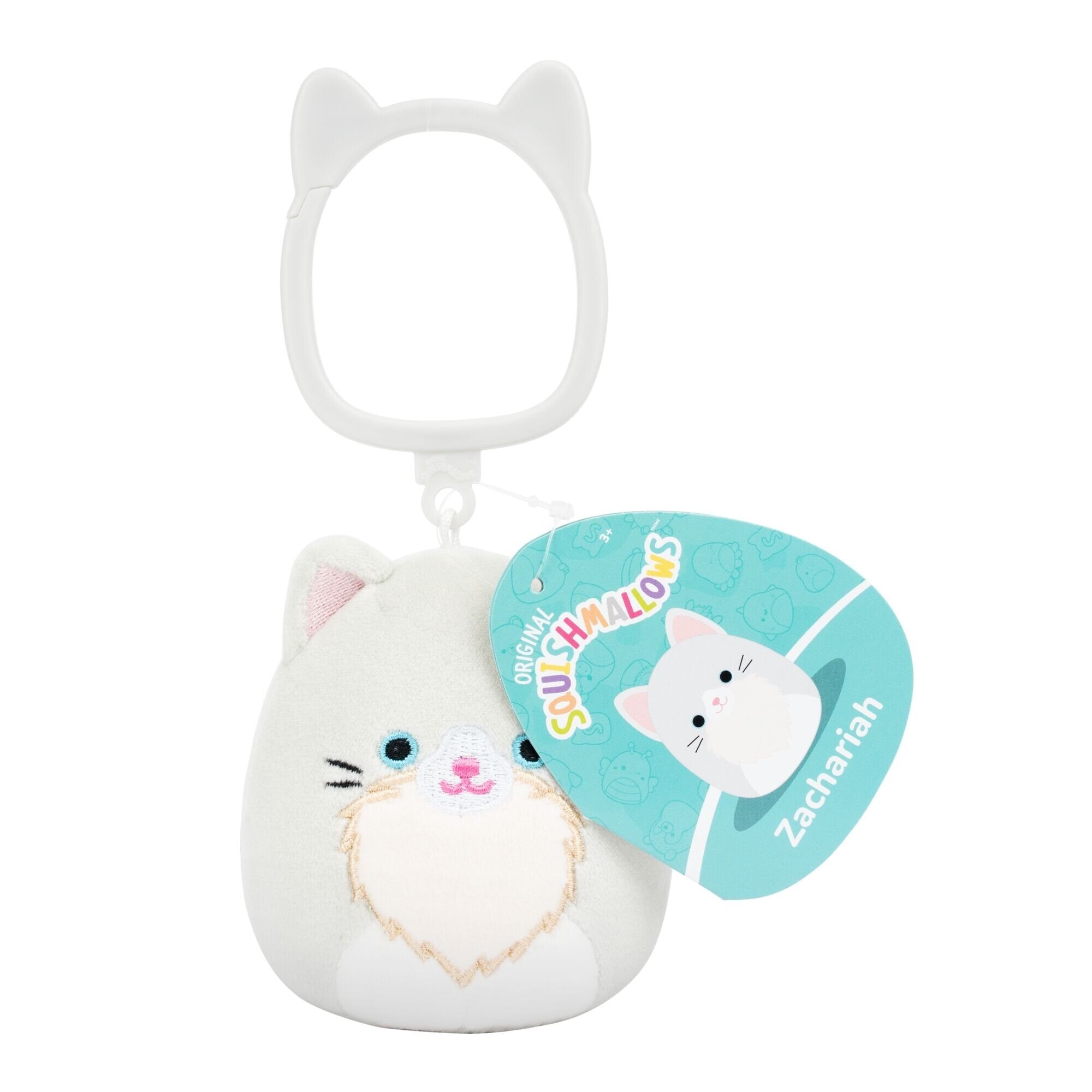 Squishmallows Bamse -   Cm - Zachariah Cat - Clip On