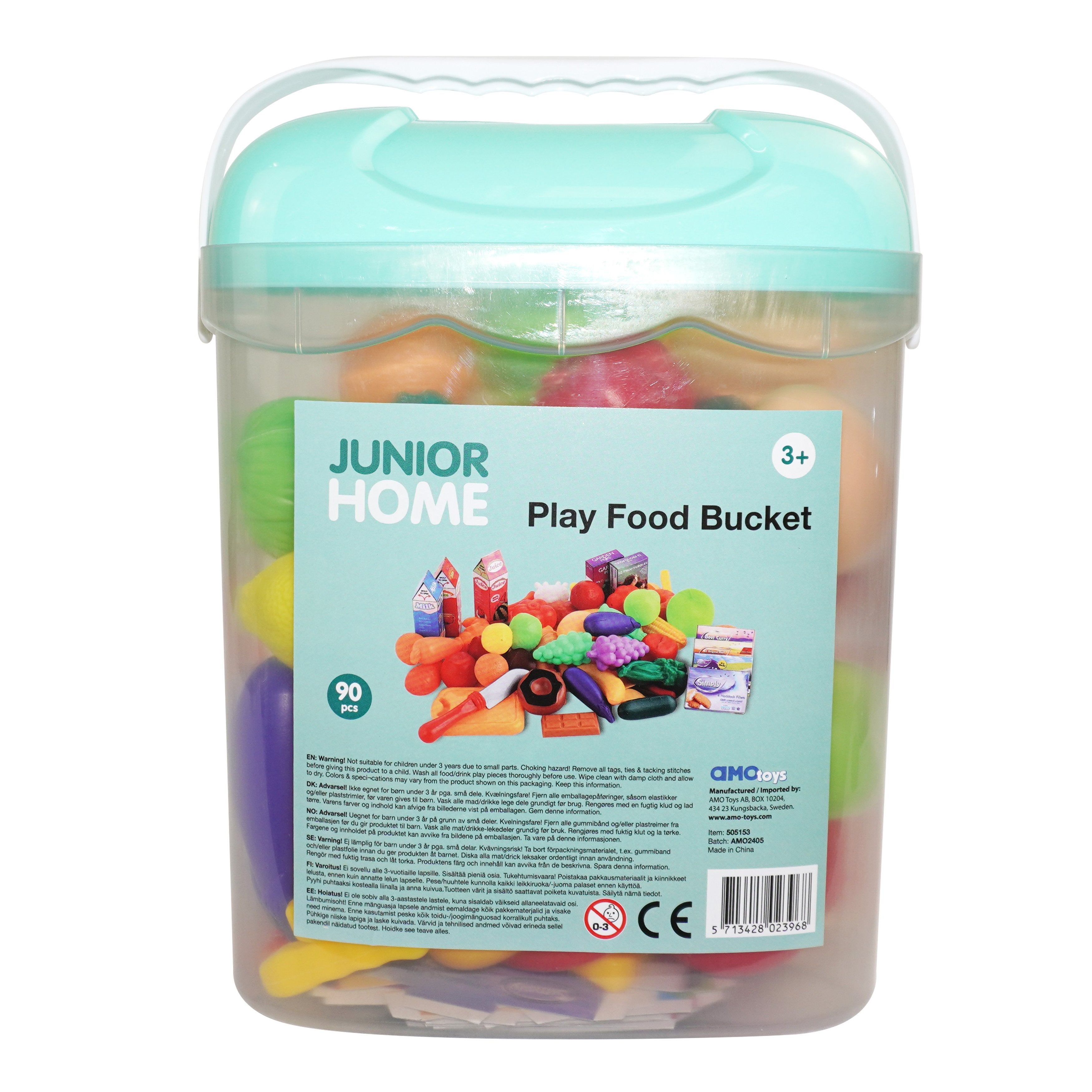Junior Home – 90 Dele Legemad i Spand til Kreativ Leg