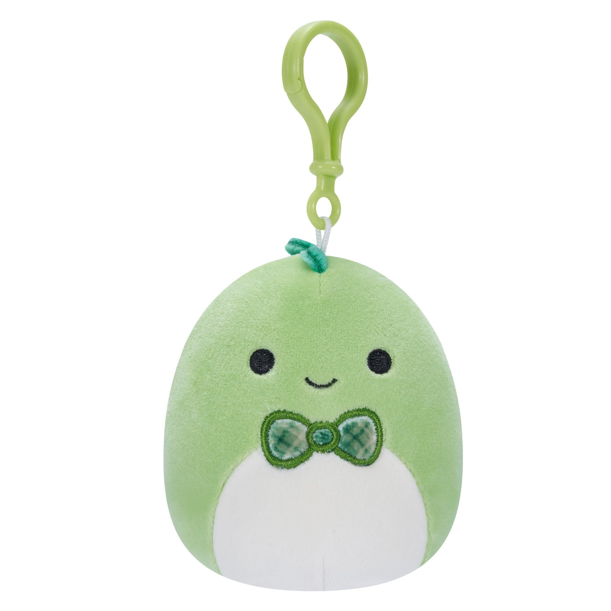 Squishmallows Clip-On Danny Dinosaurus med Sløjfe 9 cm