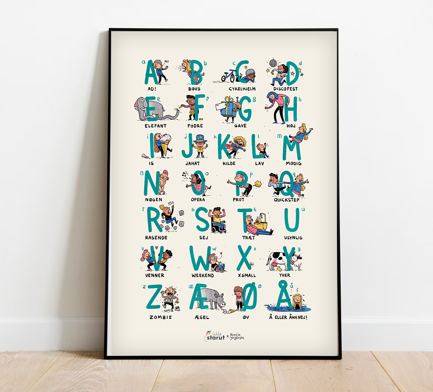 Farverig ABC Plakat til Børneværelset – Læring med Stil!