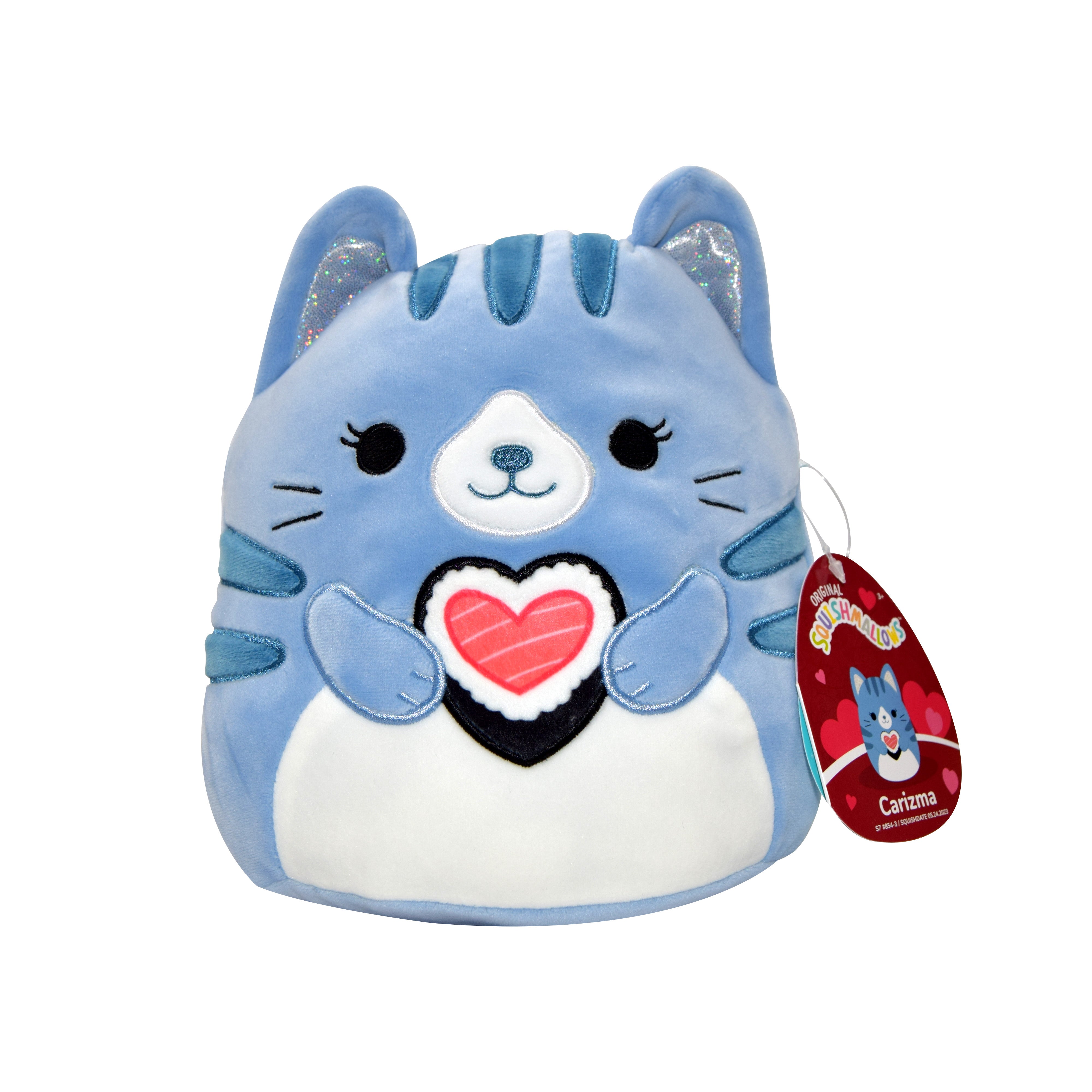 Squishmallows – Carizma Tabby Kat 19 cm Krammedyr Tilbud!