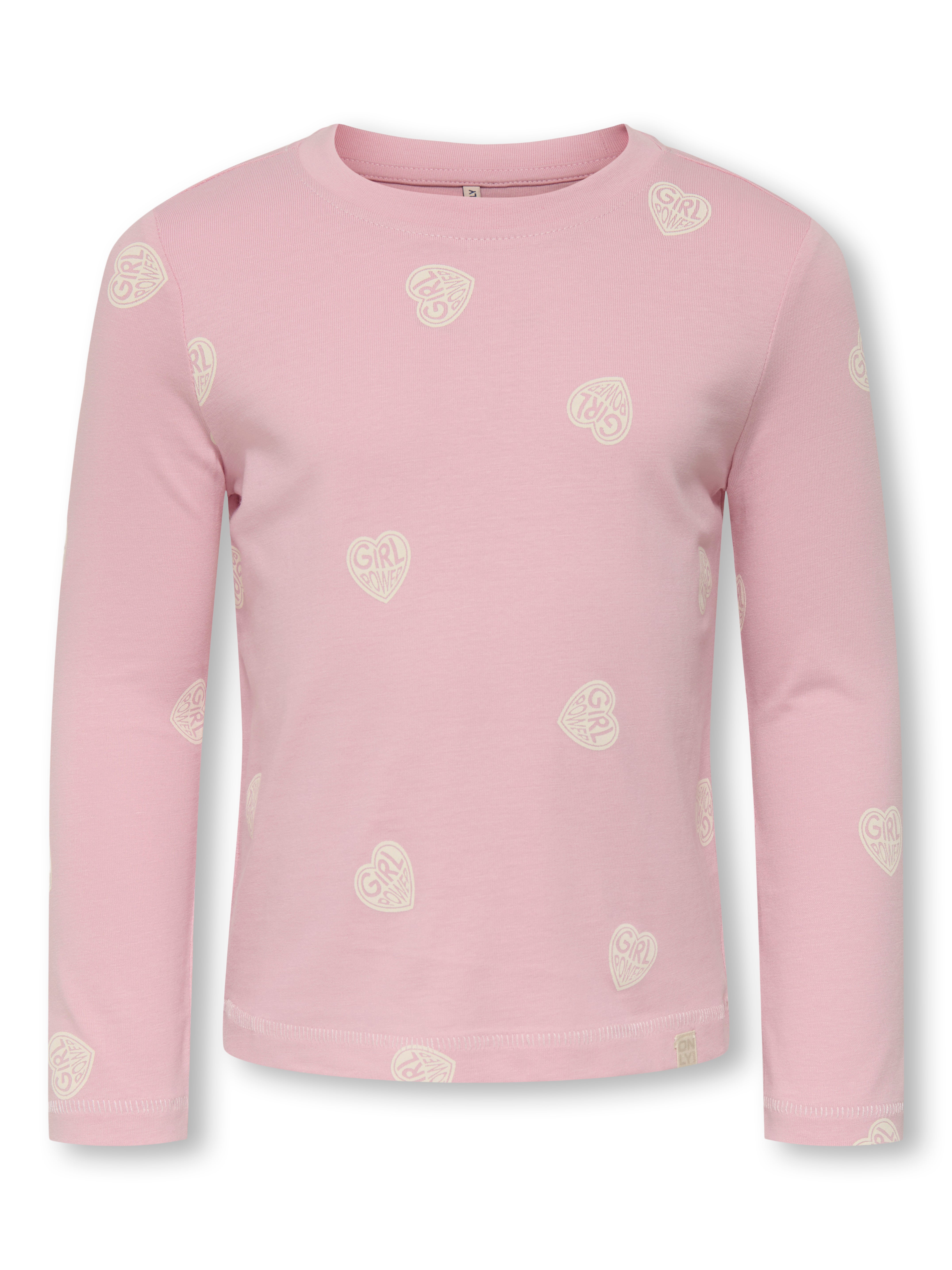 Only Mini Lilia Life Bluse - Langærmet i Bleached Mauve
