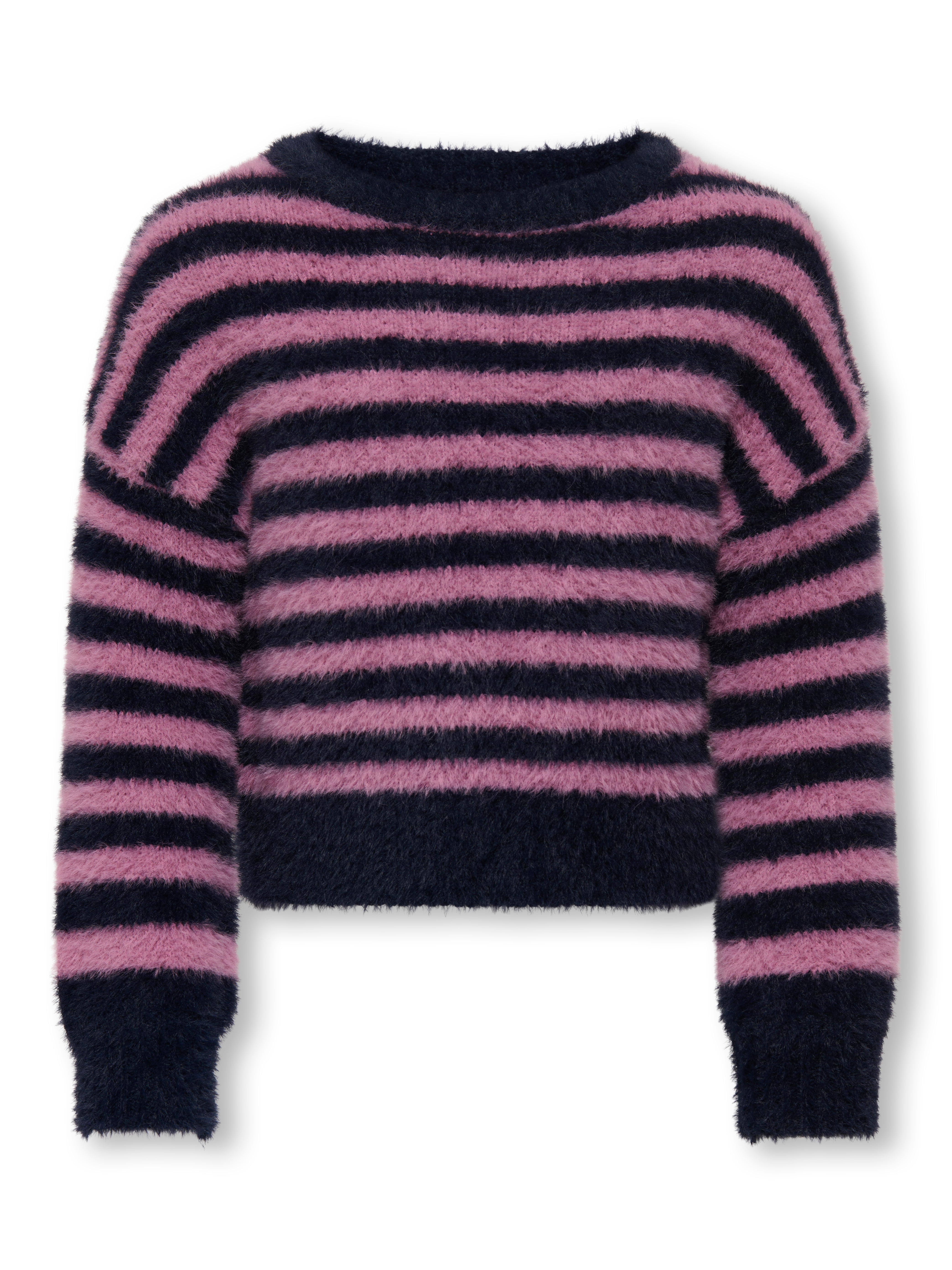Only Mini Newpiumo Pullover - Blød Bluse i Night Sky