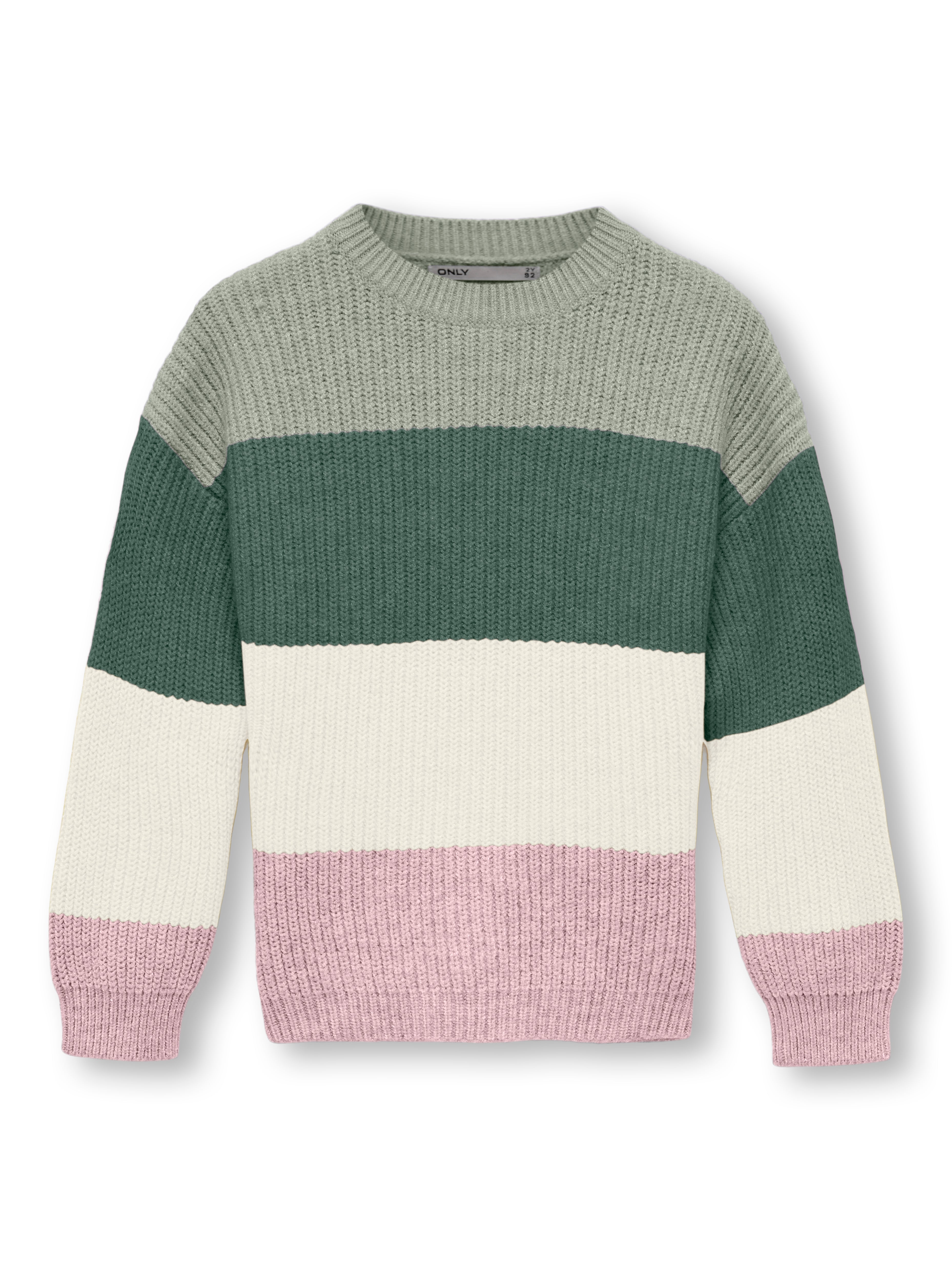 Only Mini Sandy Life Stripe Strikbluse til Børn - Komfortabel og Stilfuld